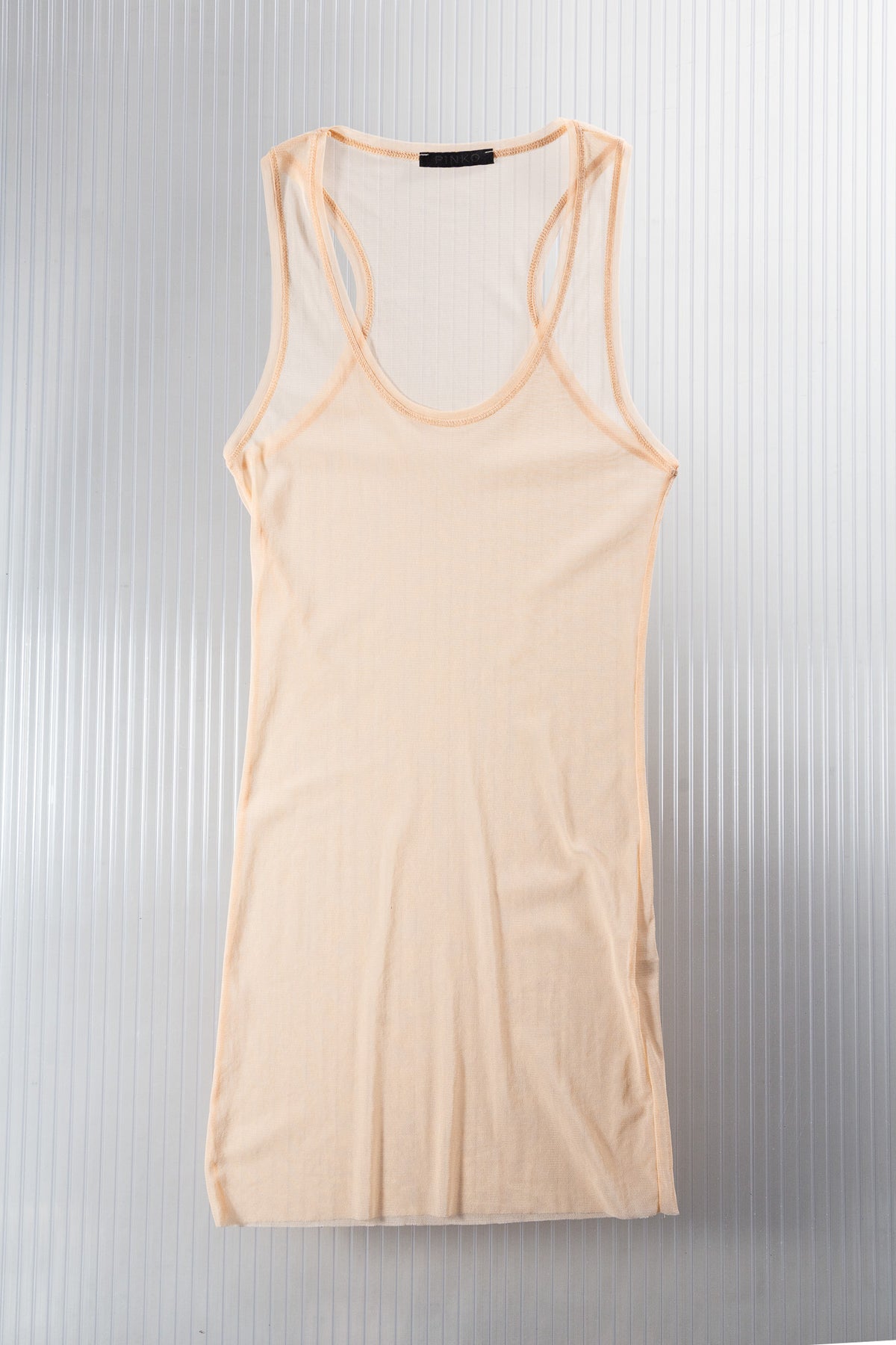 PEACH SHEER MESH TANK TOP