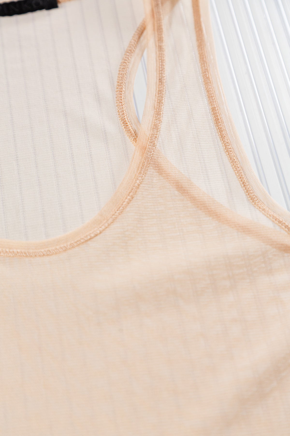 PEACH SHEER MESH TANK TOP