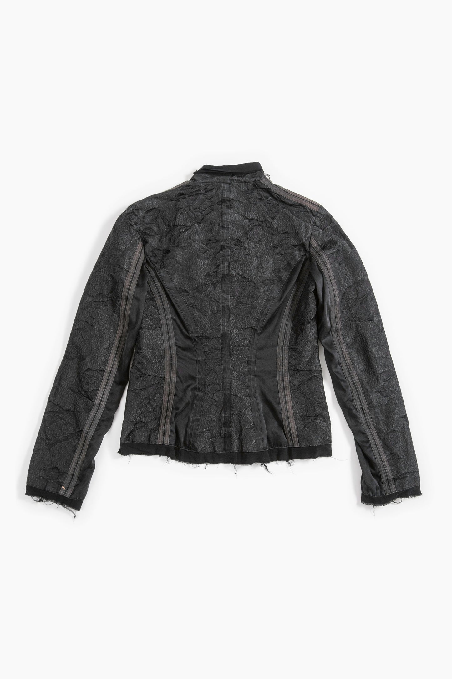 Roberto Cavalli Distressed Silk Jacket