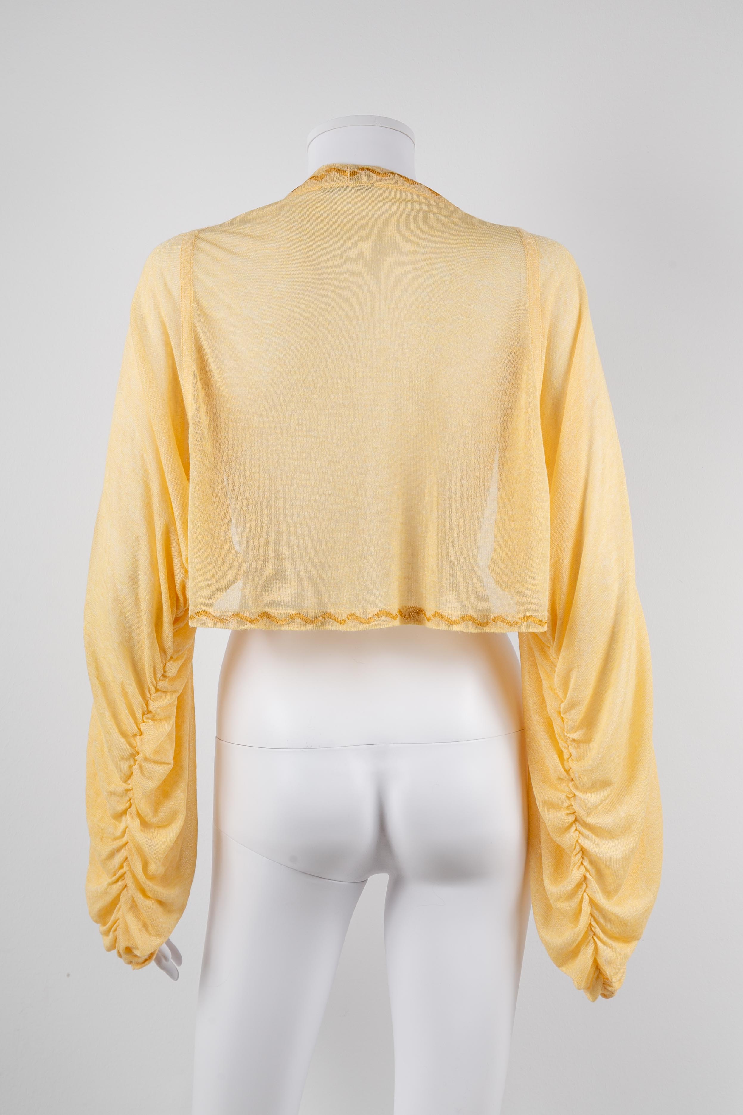 GOLD RUCHED SHRUG