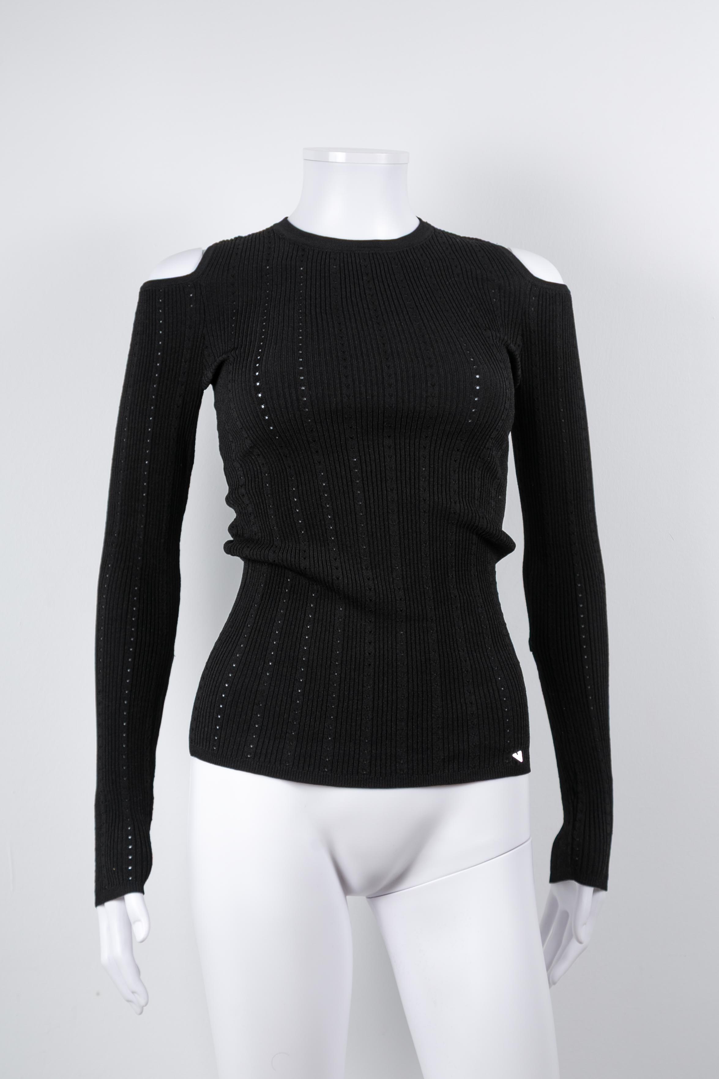 RIBBED CUT-OUT TOP