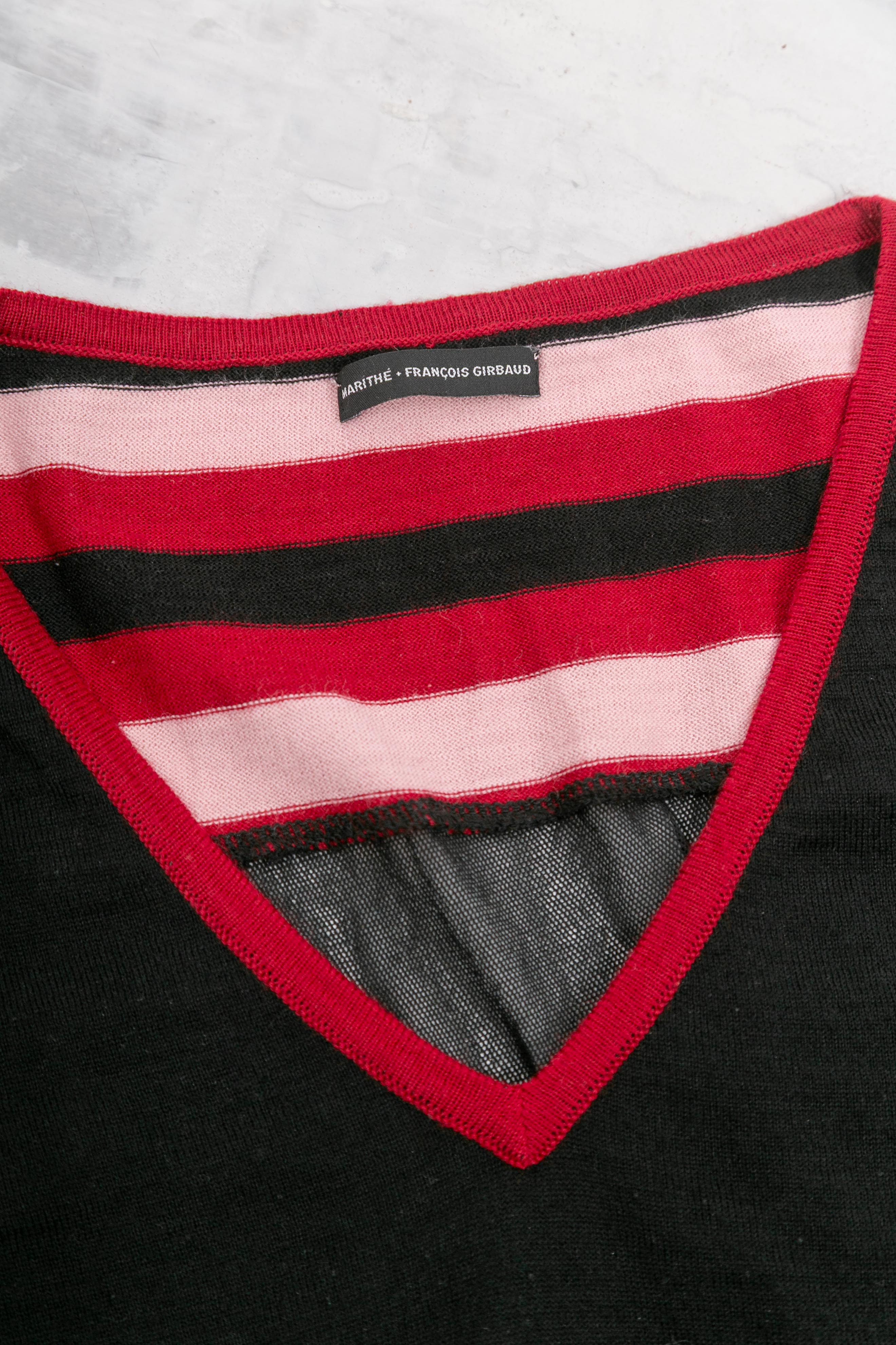 STRIPED SHEER VEST TOP