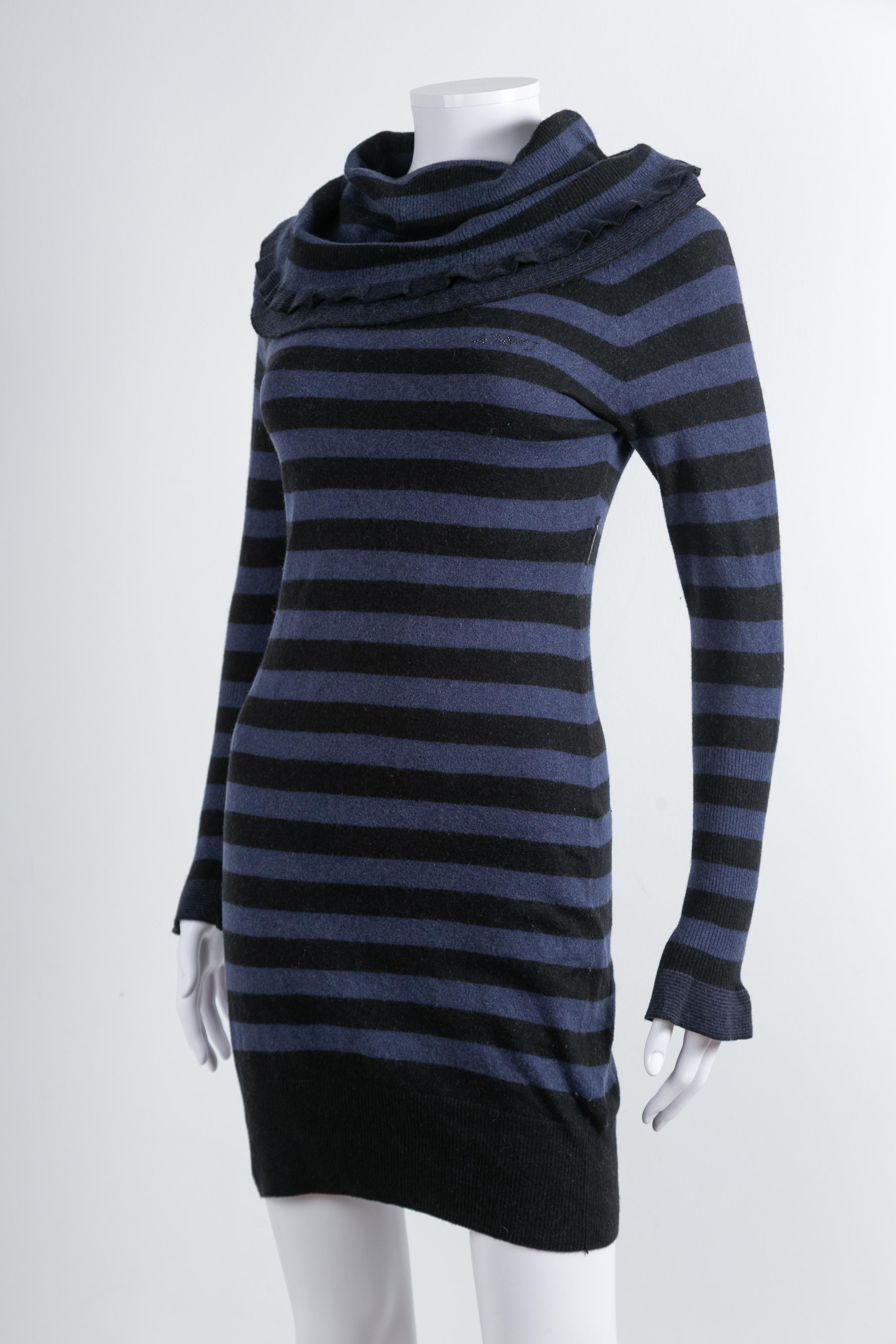 STRIPED KNIT DRESS