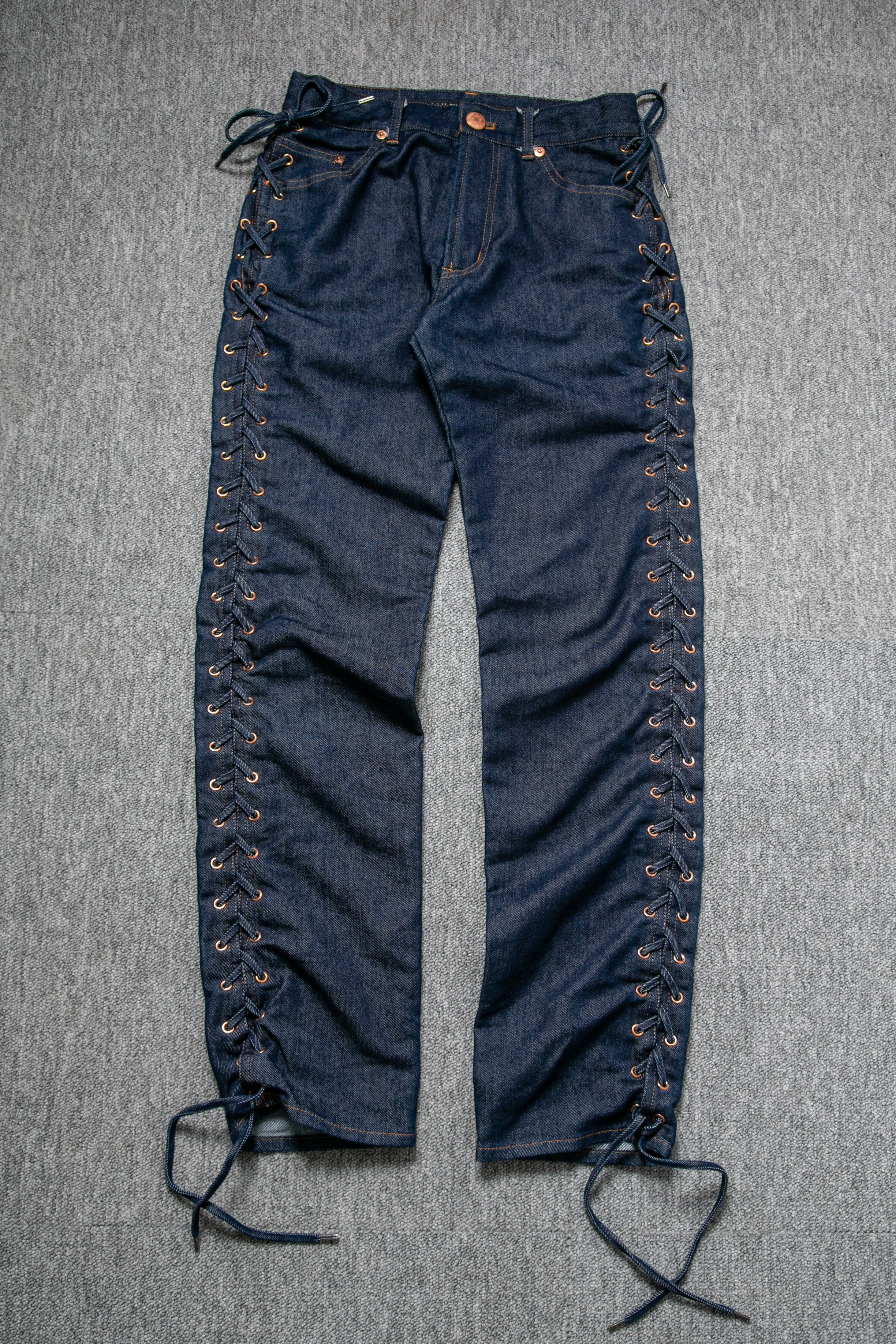1990 LACE UP SIDES DENIM