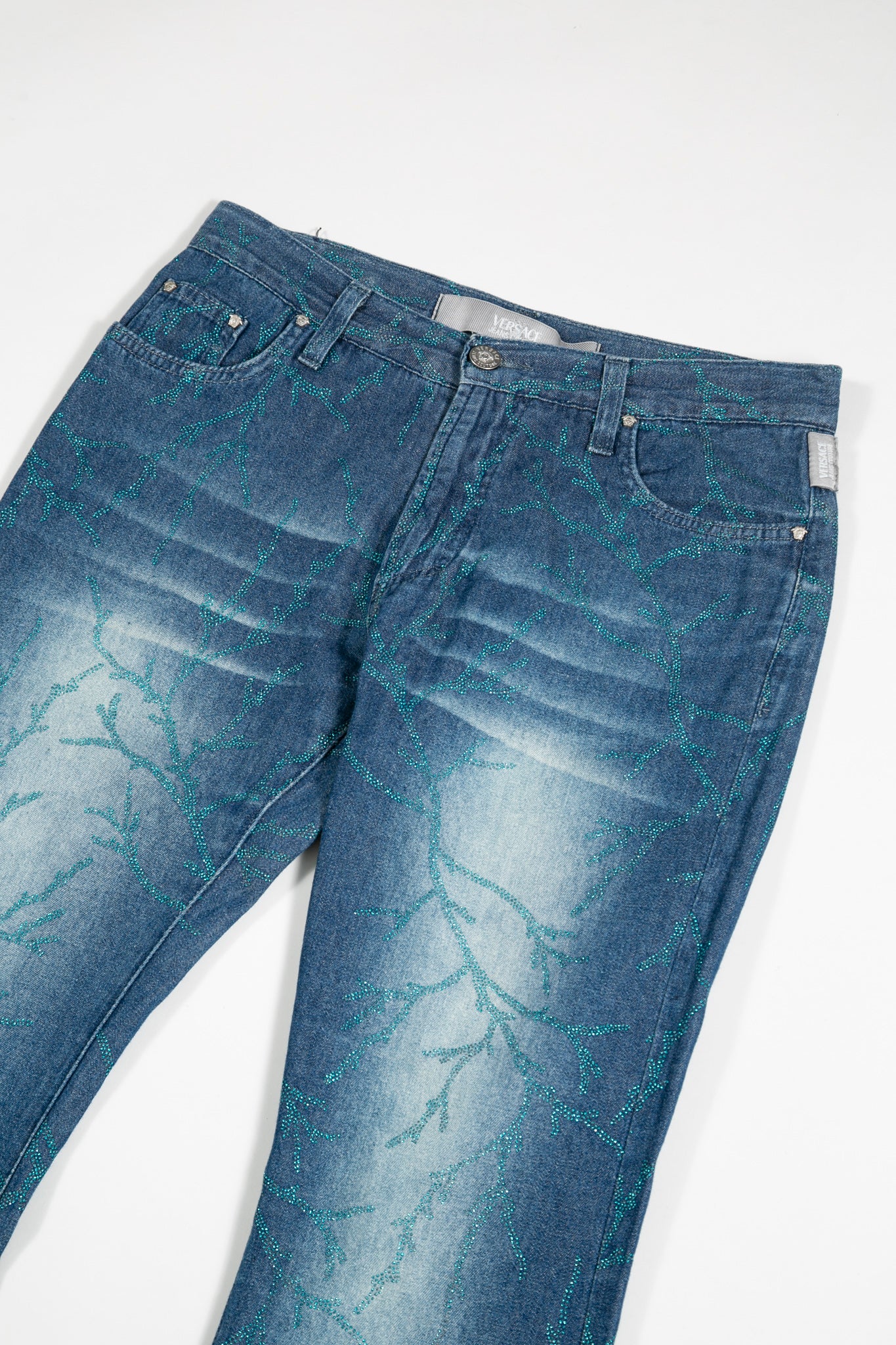 Versace Blue Lightning Jeans