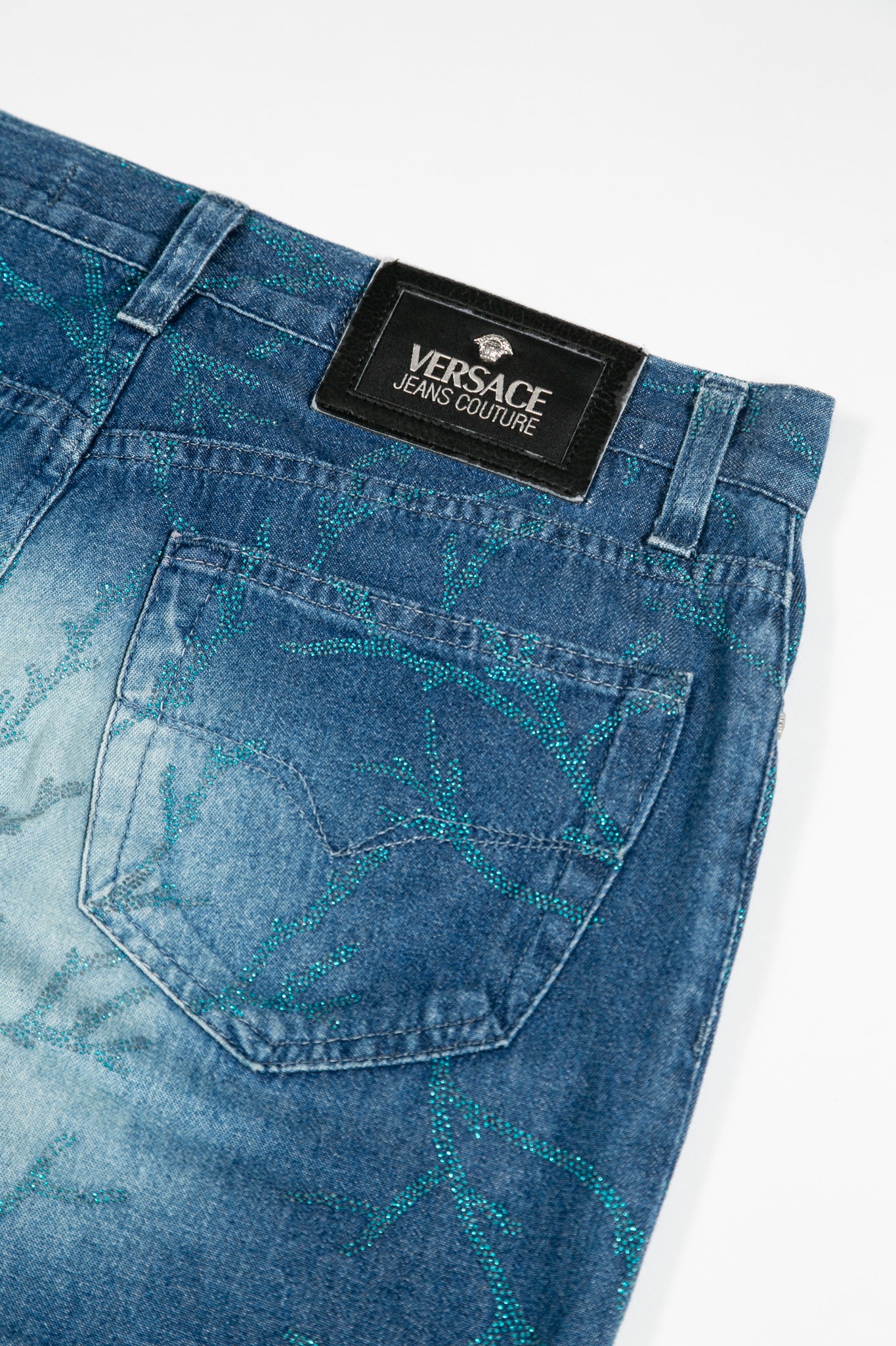 Versace Blue Lightning Jeans