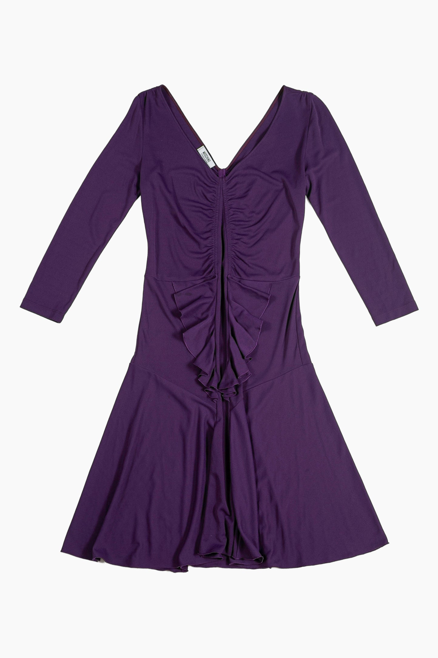Moschino Ruffle Purple Dress
