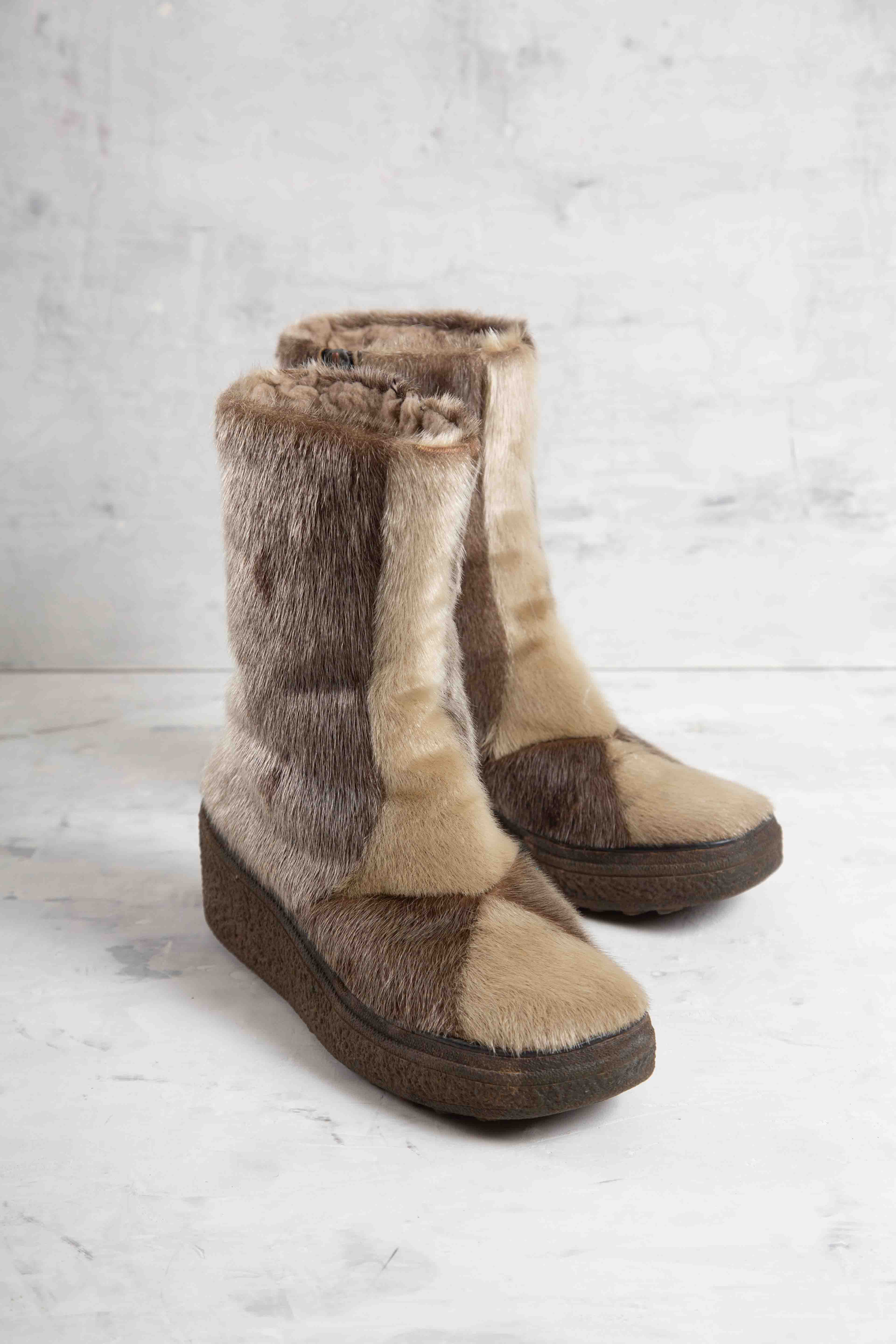 CHECK FUR PLATFORM BOOTS