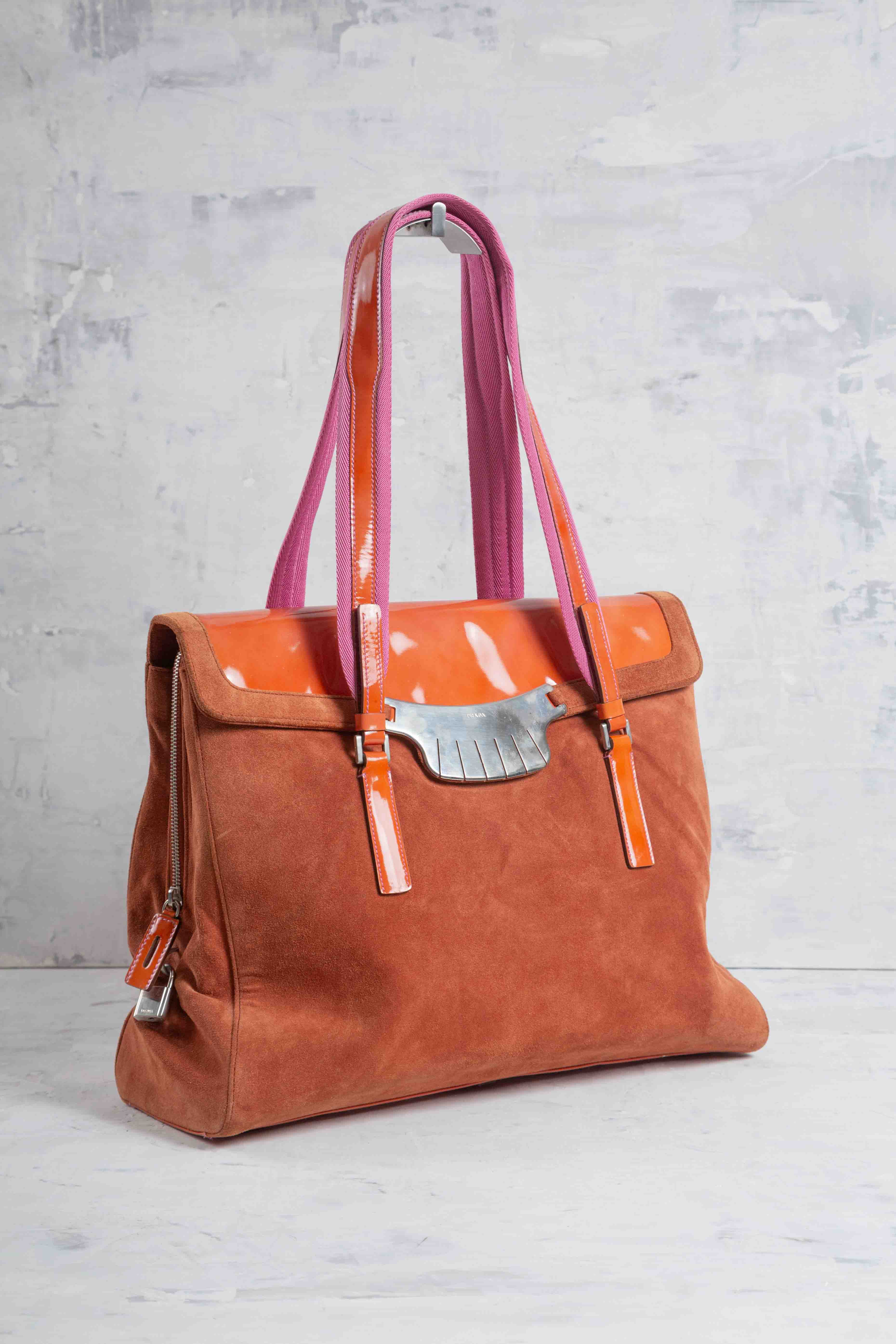 FW1999 SUEDE FRINGE SHOULDER BAG