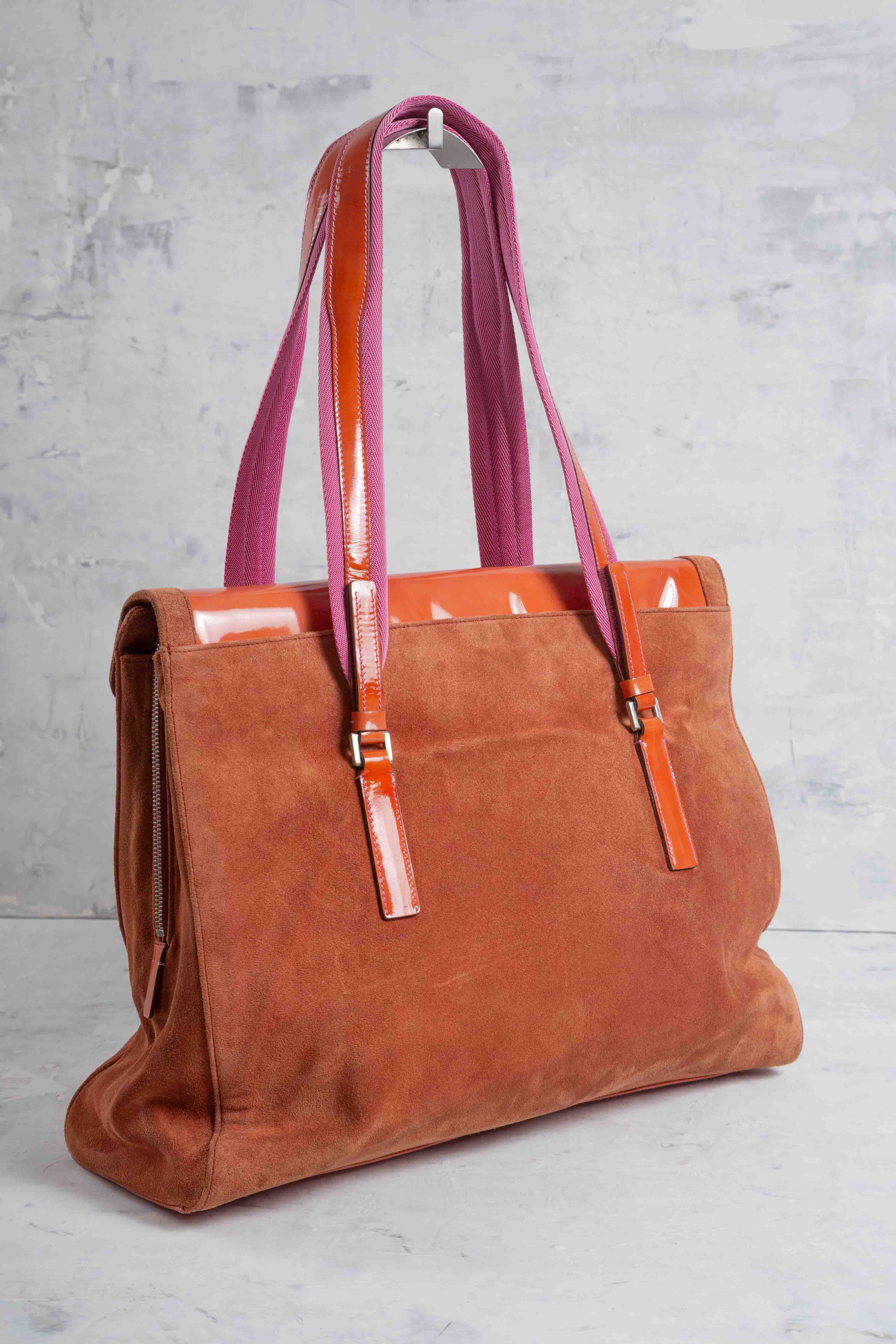 FW1999 SUEDE FRINGE SHOULDER BAG