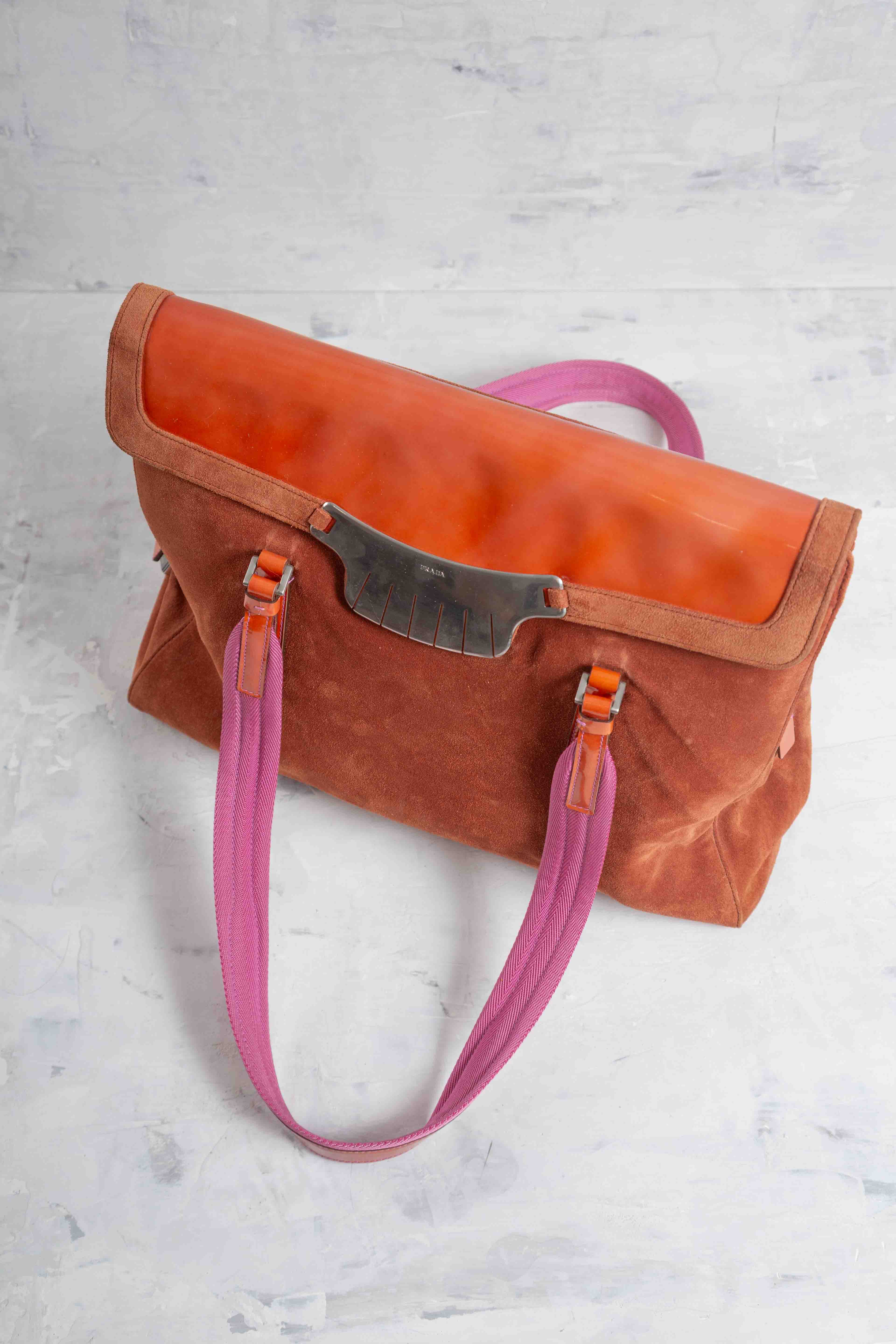 FW1999 SUEDE FRINGE SHOULDER BAG