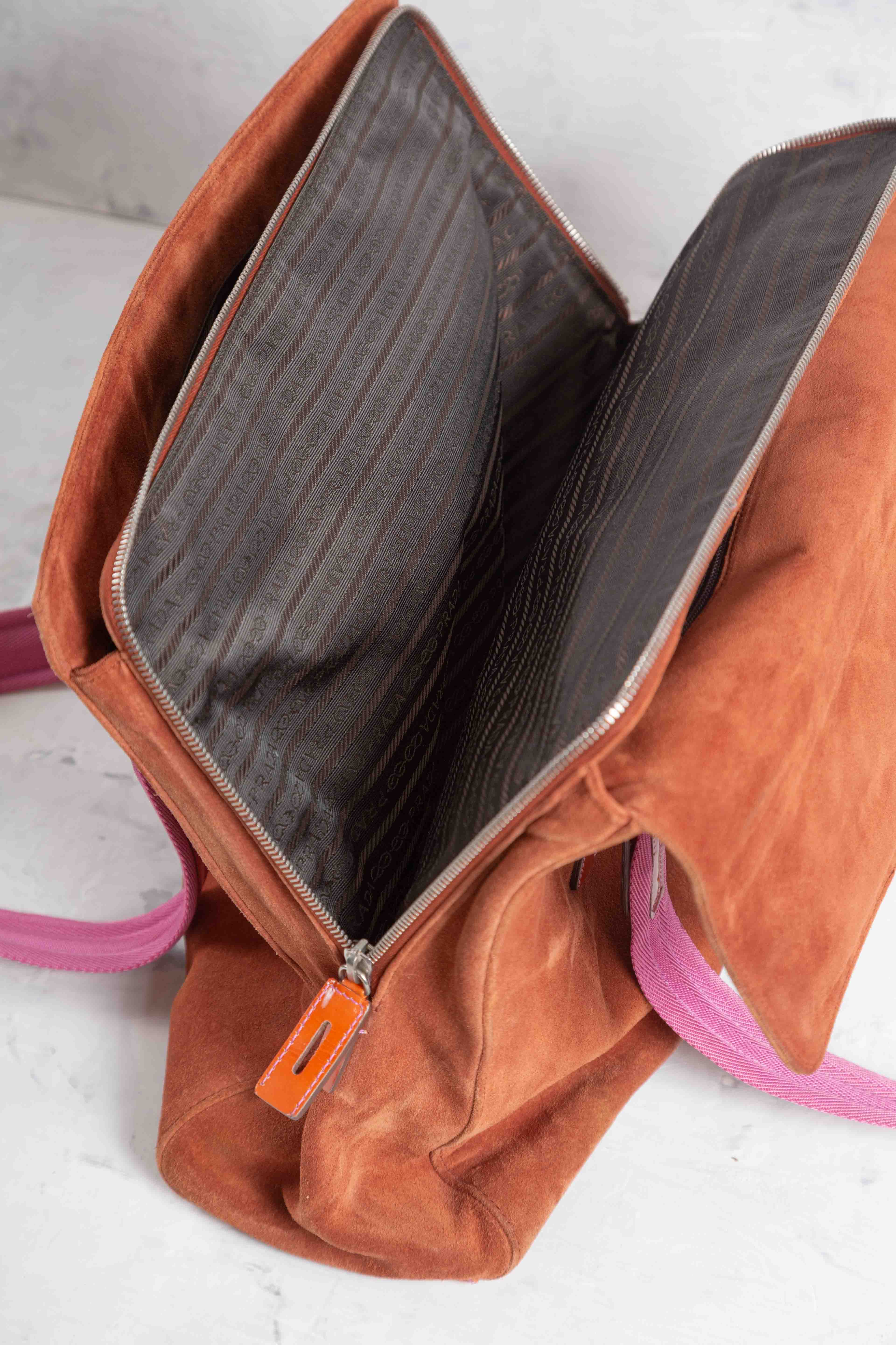 FW1999 SUEDE FRINGE SHOULDER BAG