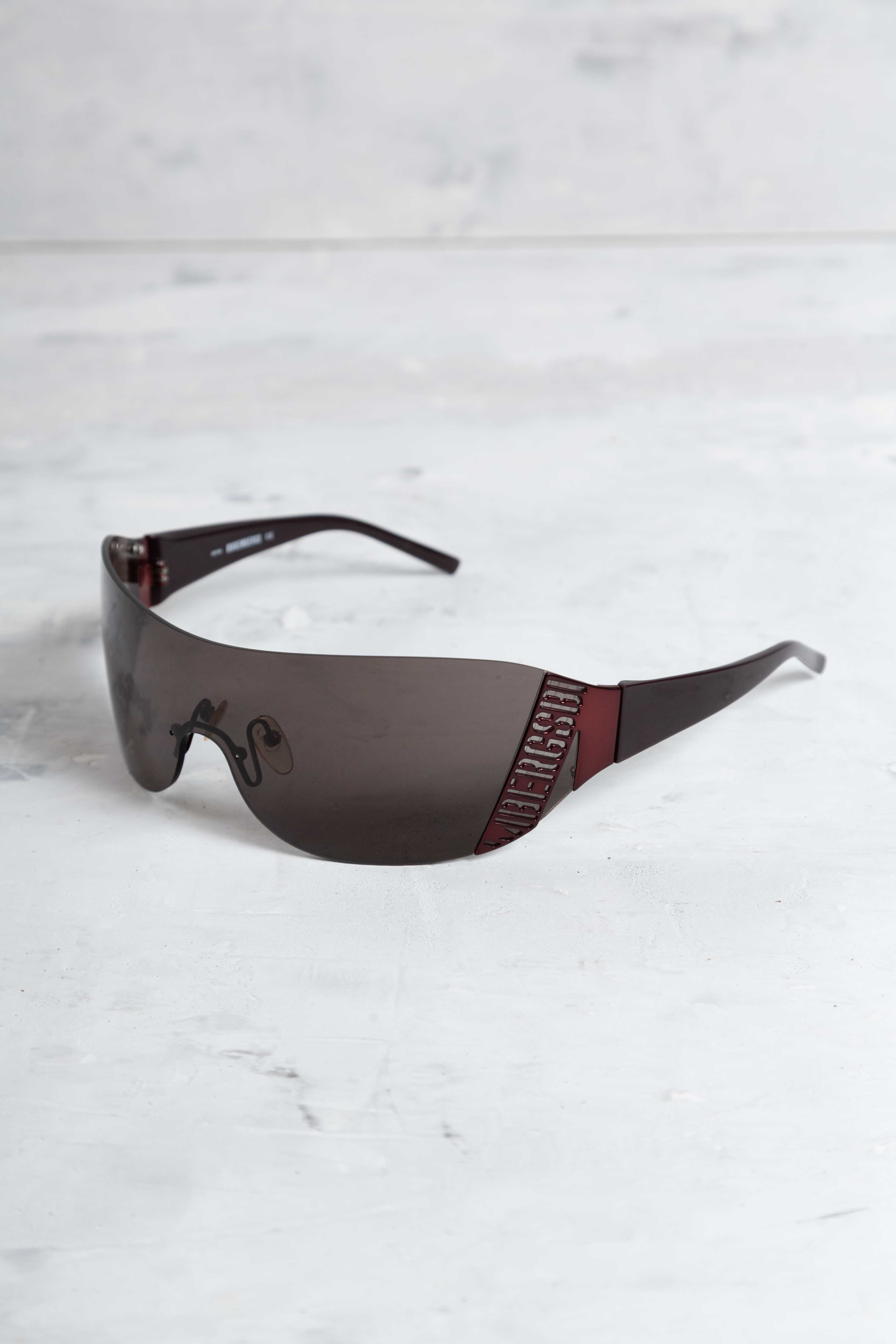 BRONZE MIRROR SHIELD SUNGLASSES