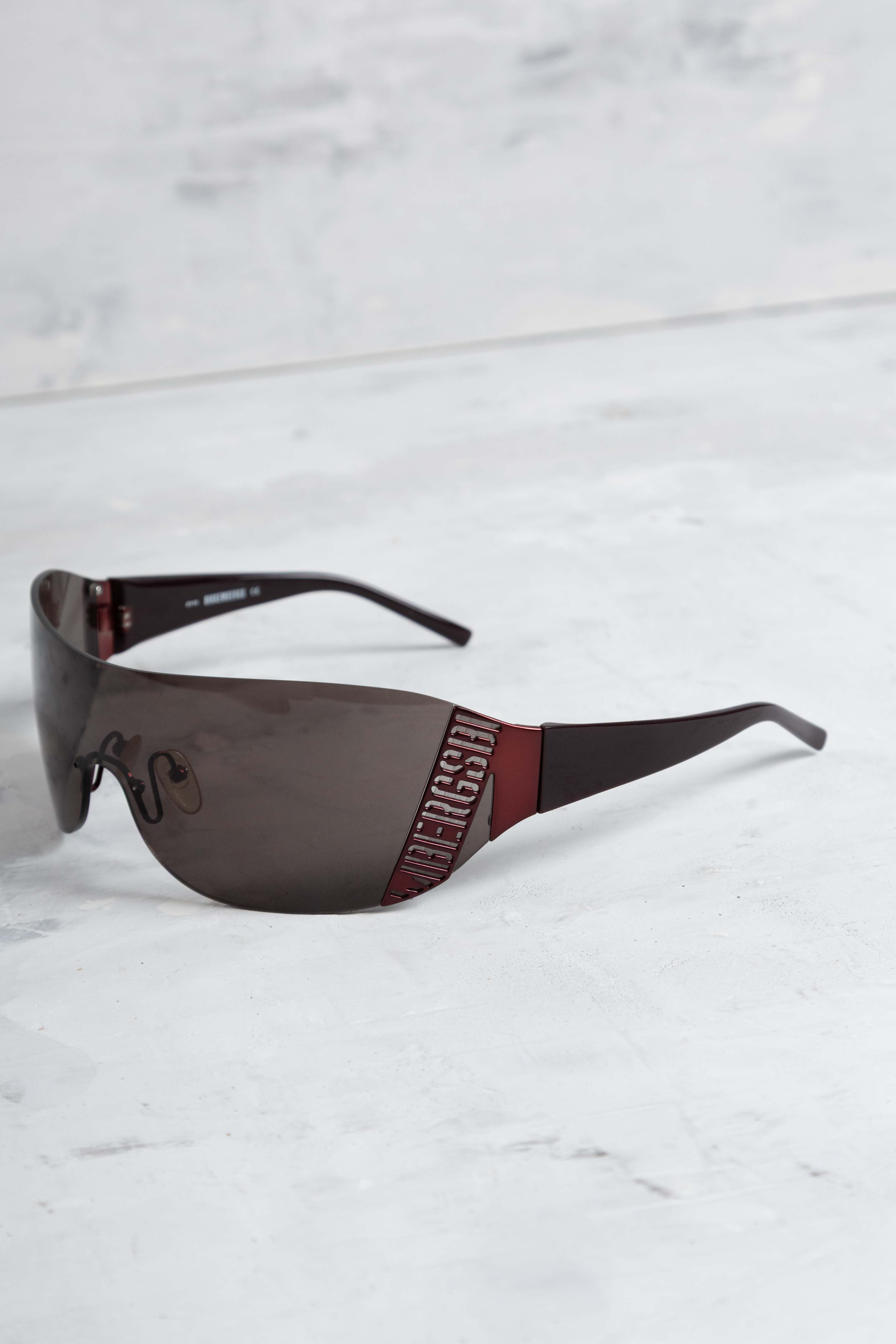 BRONZE MIRROR SHIELD SUNGLASSES