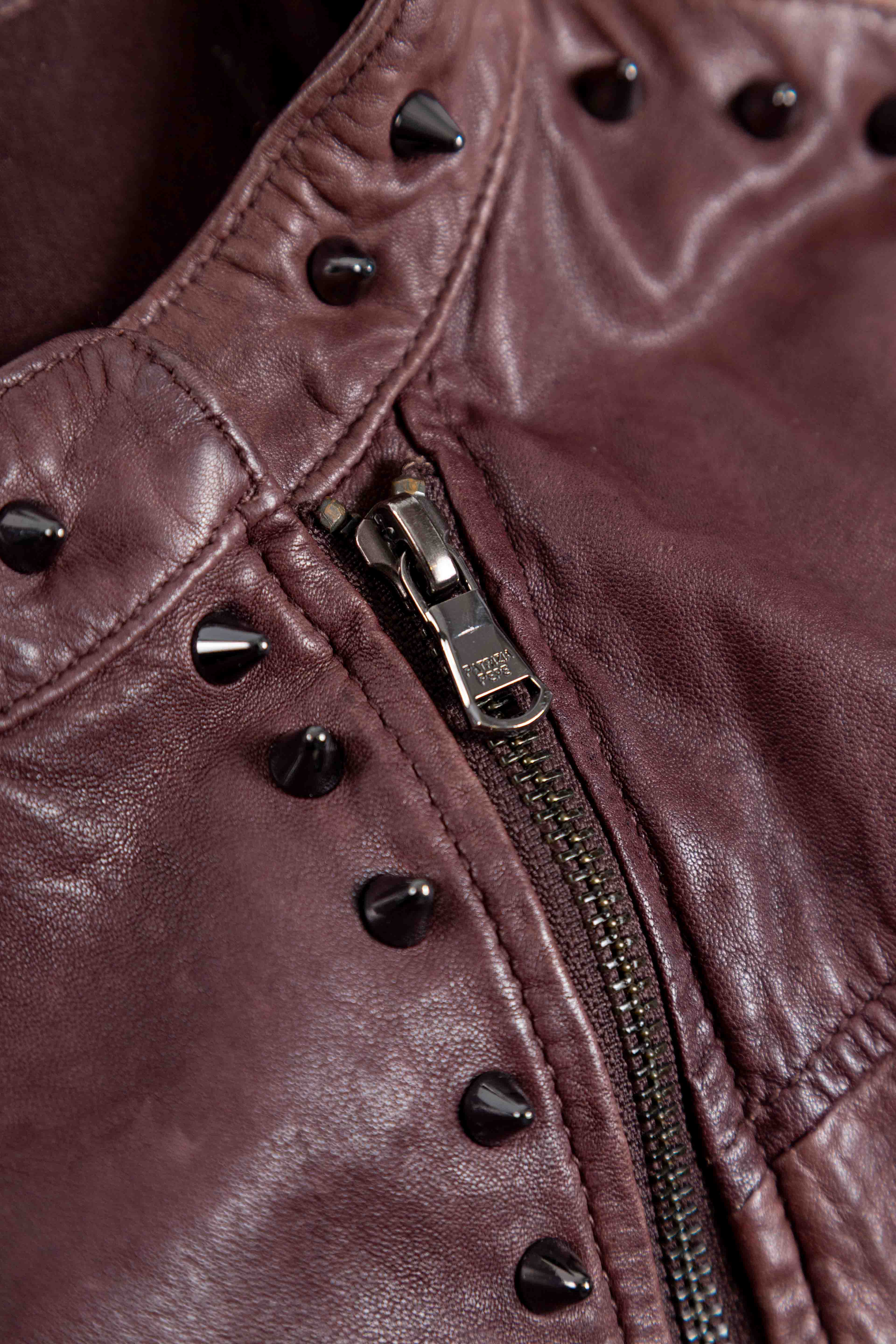 LEATHER STUDDED JACKET