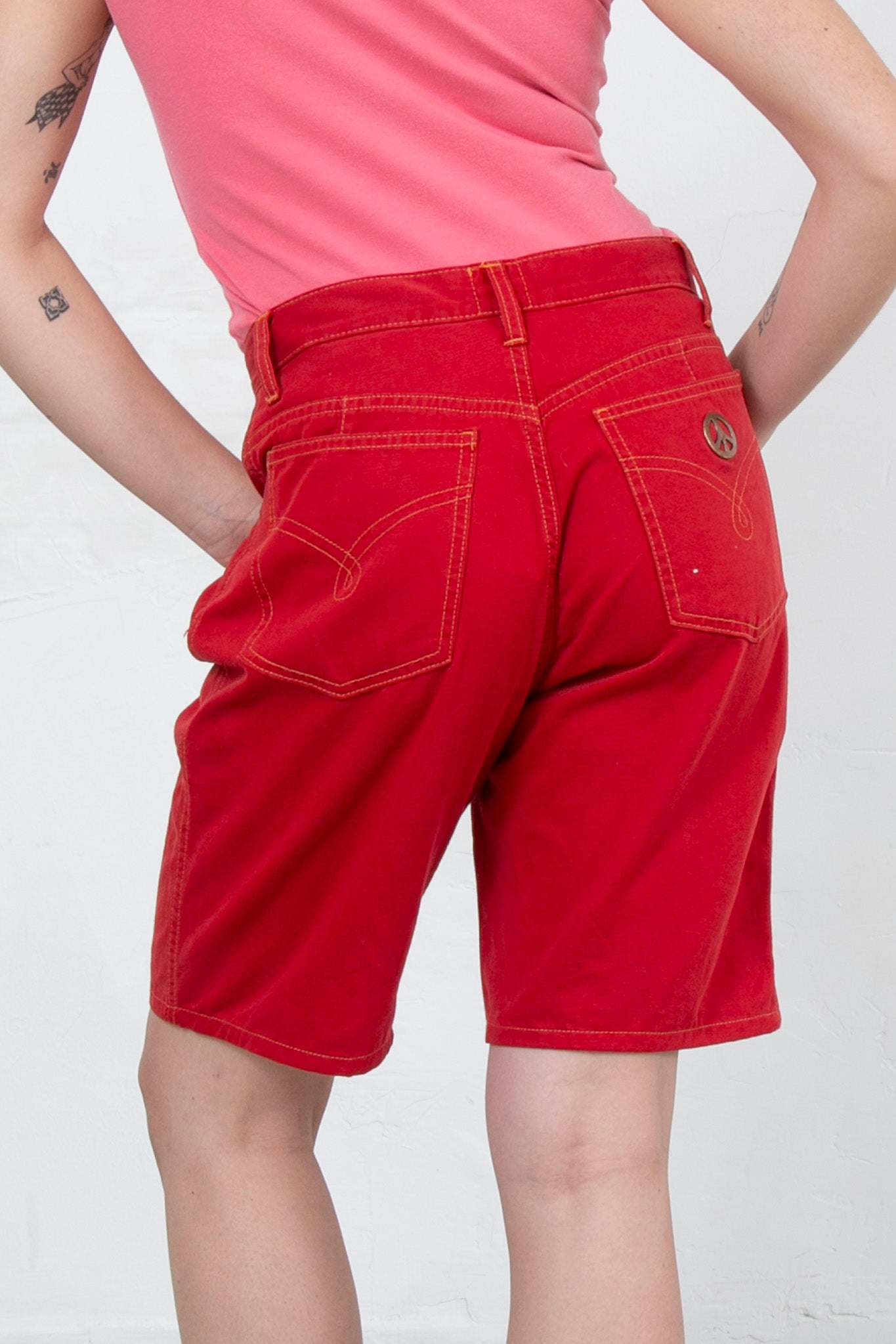 Red Moschino Shorts