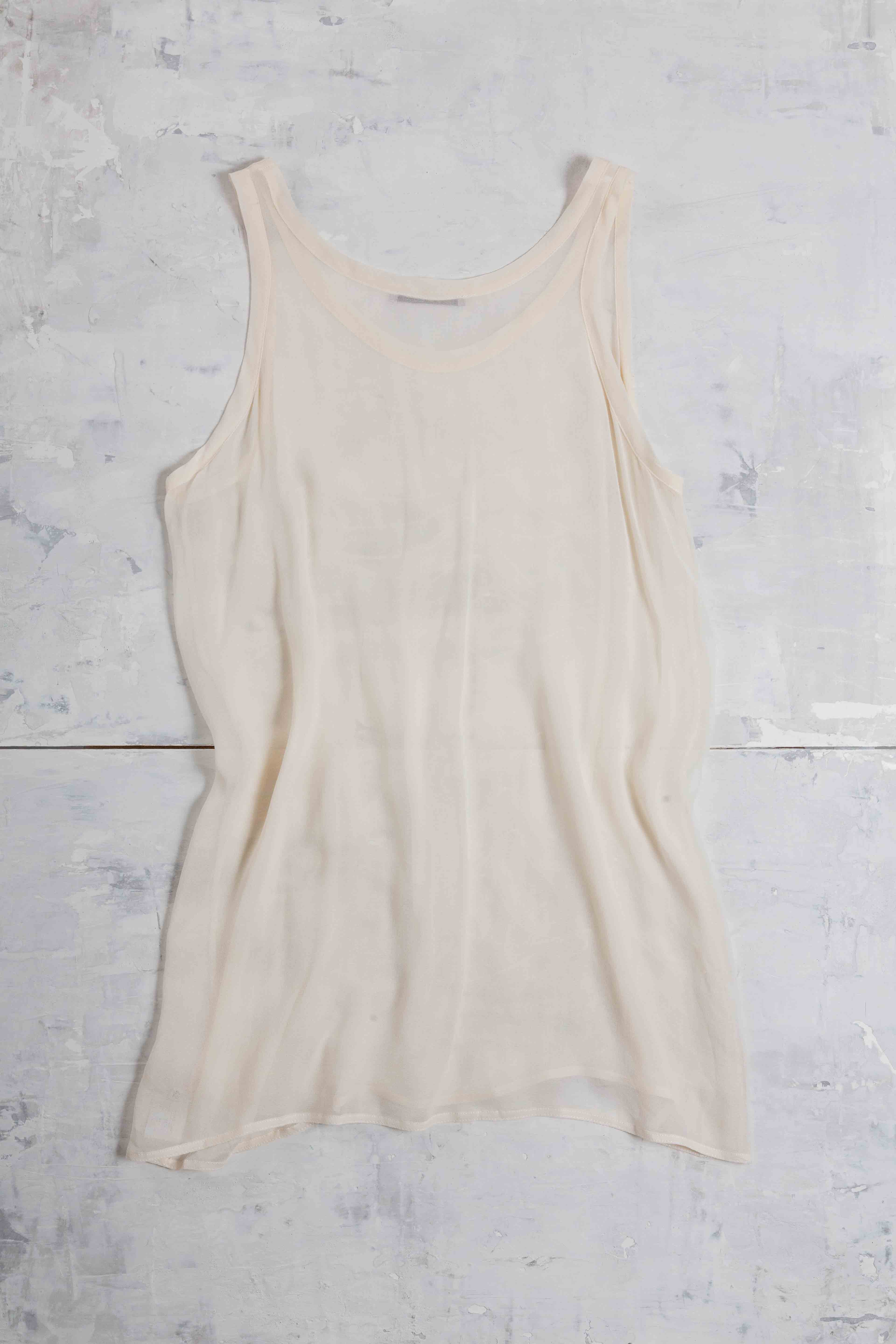 SHEER NET SILK TOP