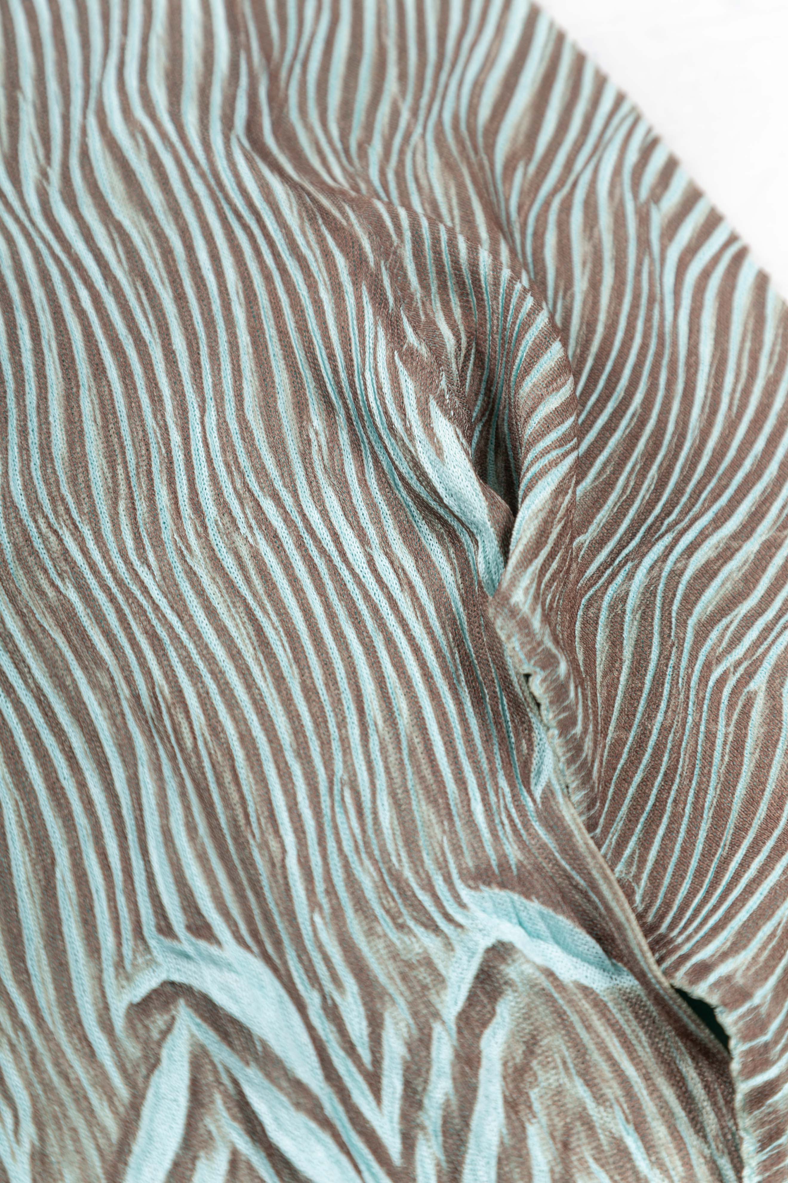 00S BLUE ZEBRA KNIT TOP
