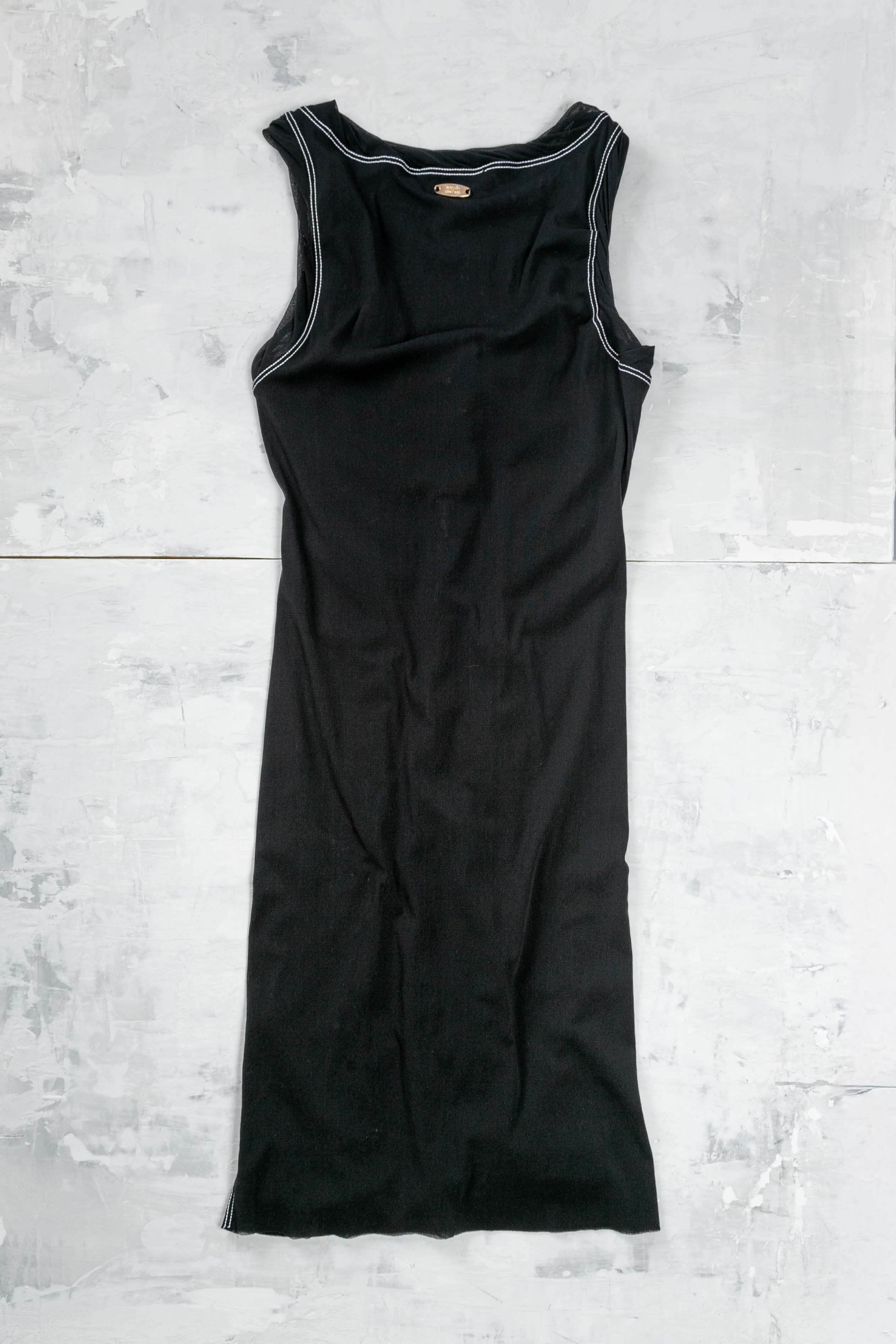 RUCHED LACED MESH DRESS