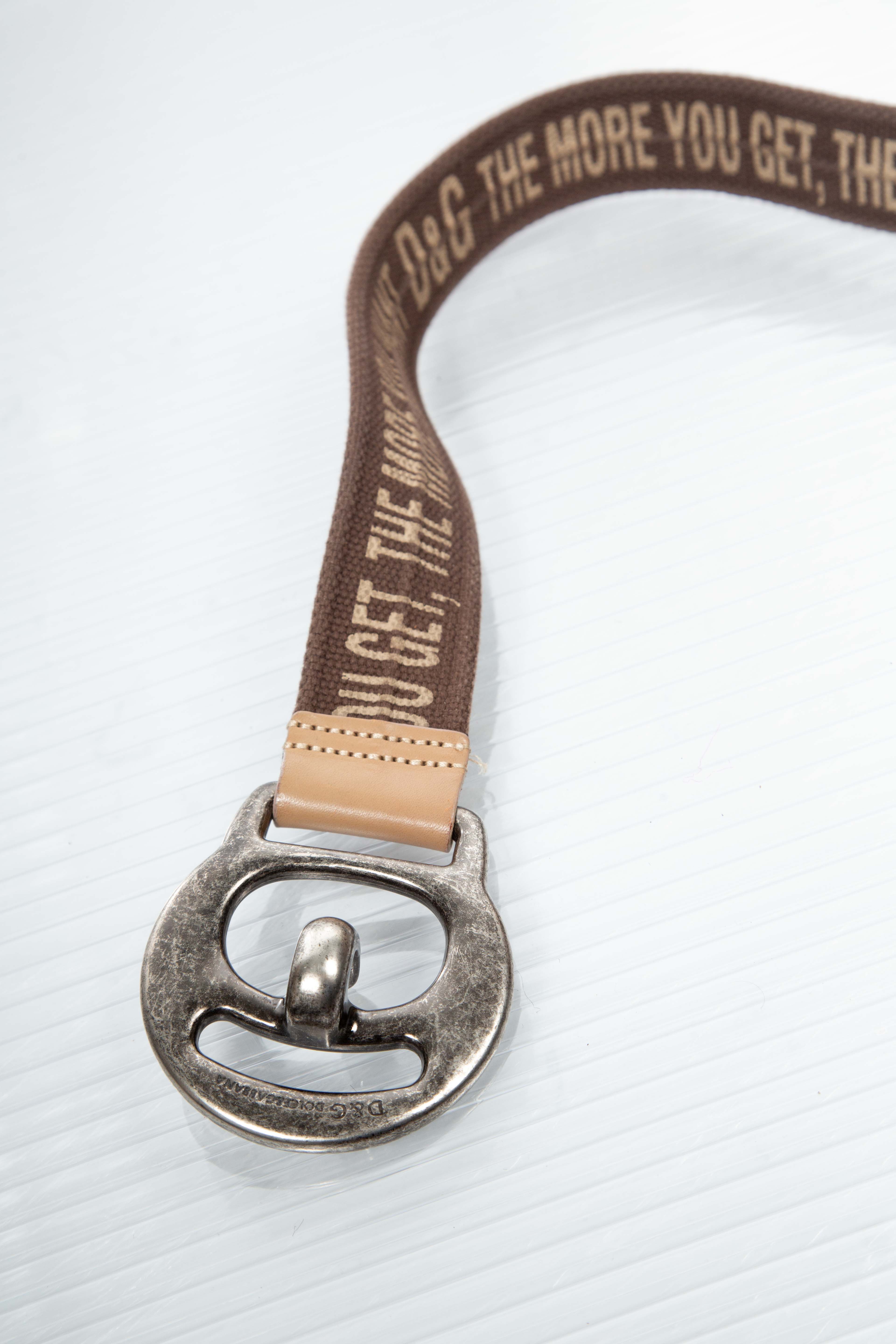 00S 'THE MORE YOU WANT' CANVAS BELT