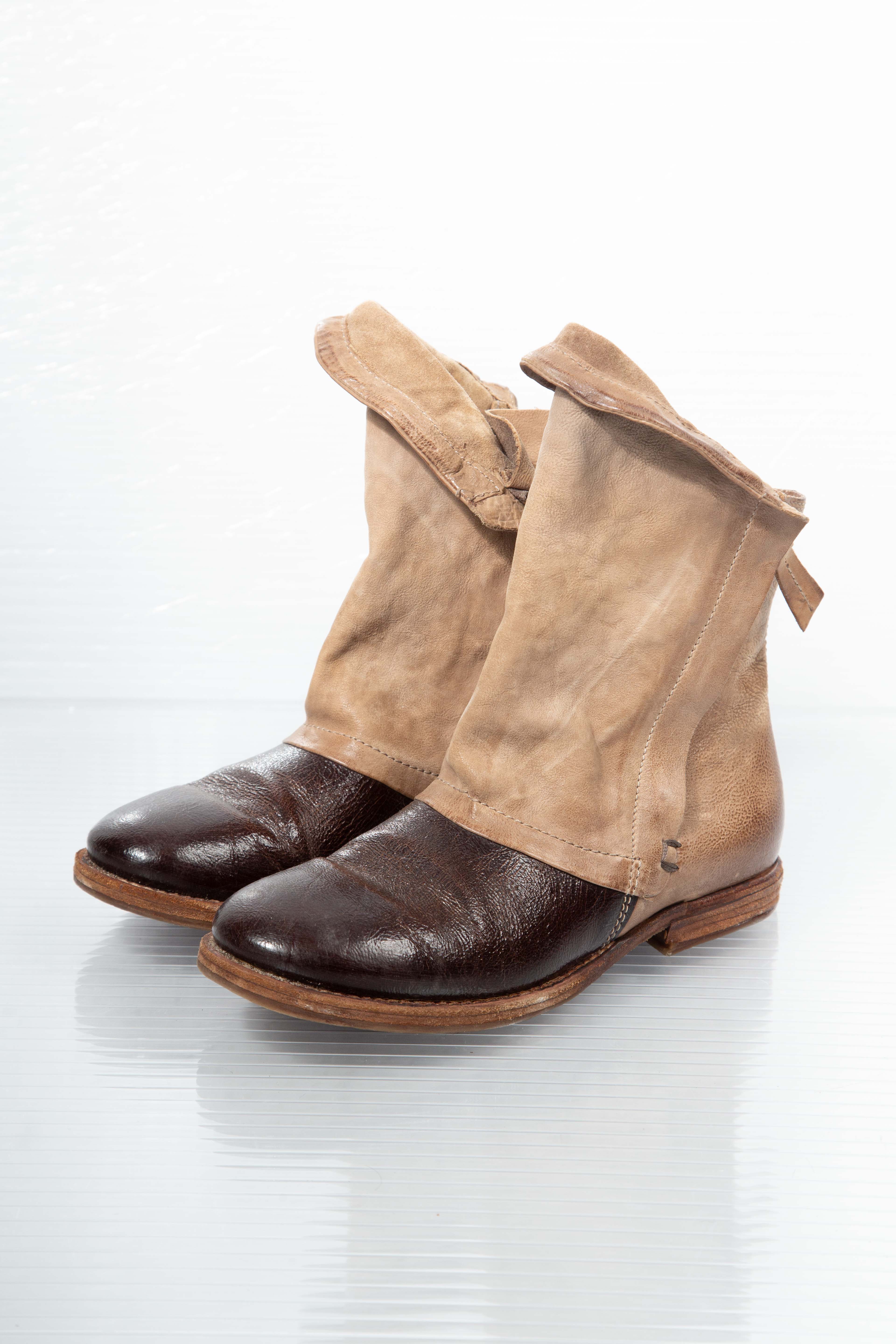 SOFT LEATHER ZIPPED BOOTS