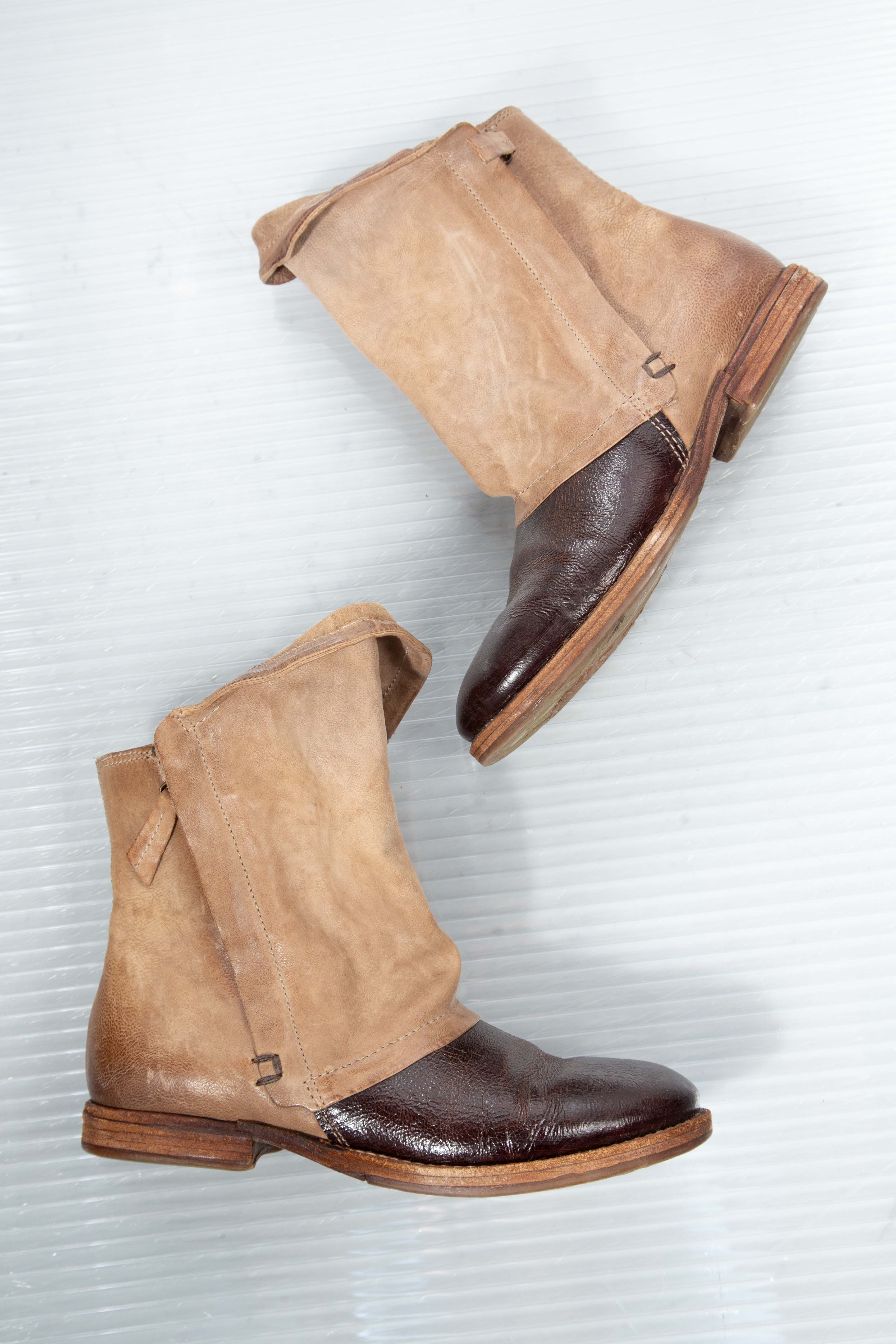 SOFT LEATHER ZIPPED BOOTS