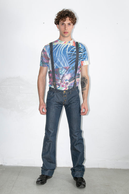Replay Overall Flared Denim