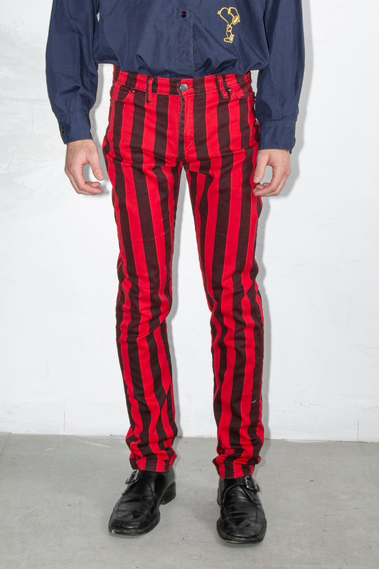 Striped Red Pants