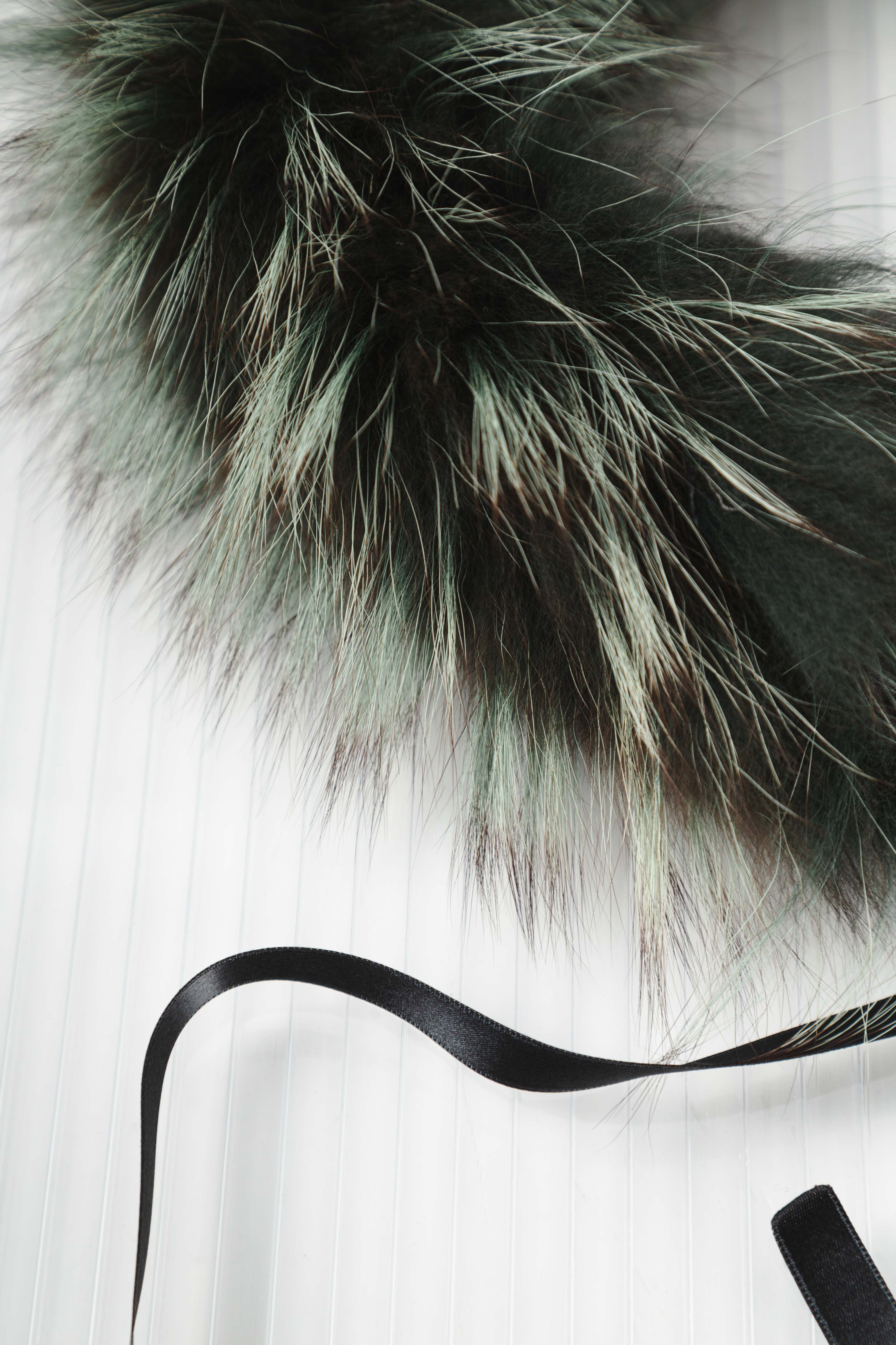 GREEN SPARKY LAPIN SCARF