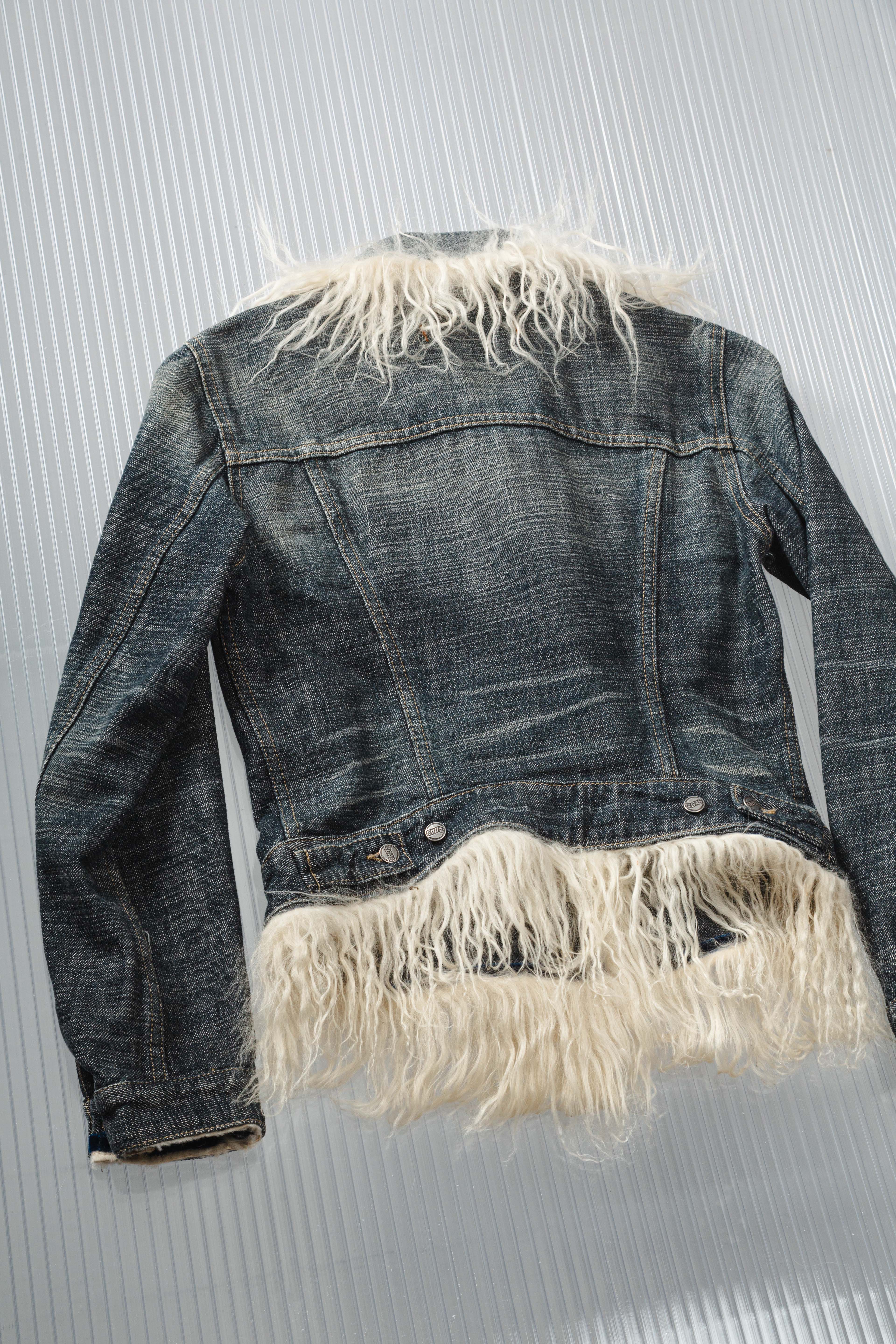 FUR JEANS JACKET