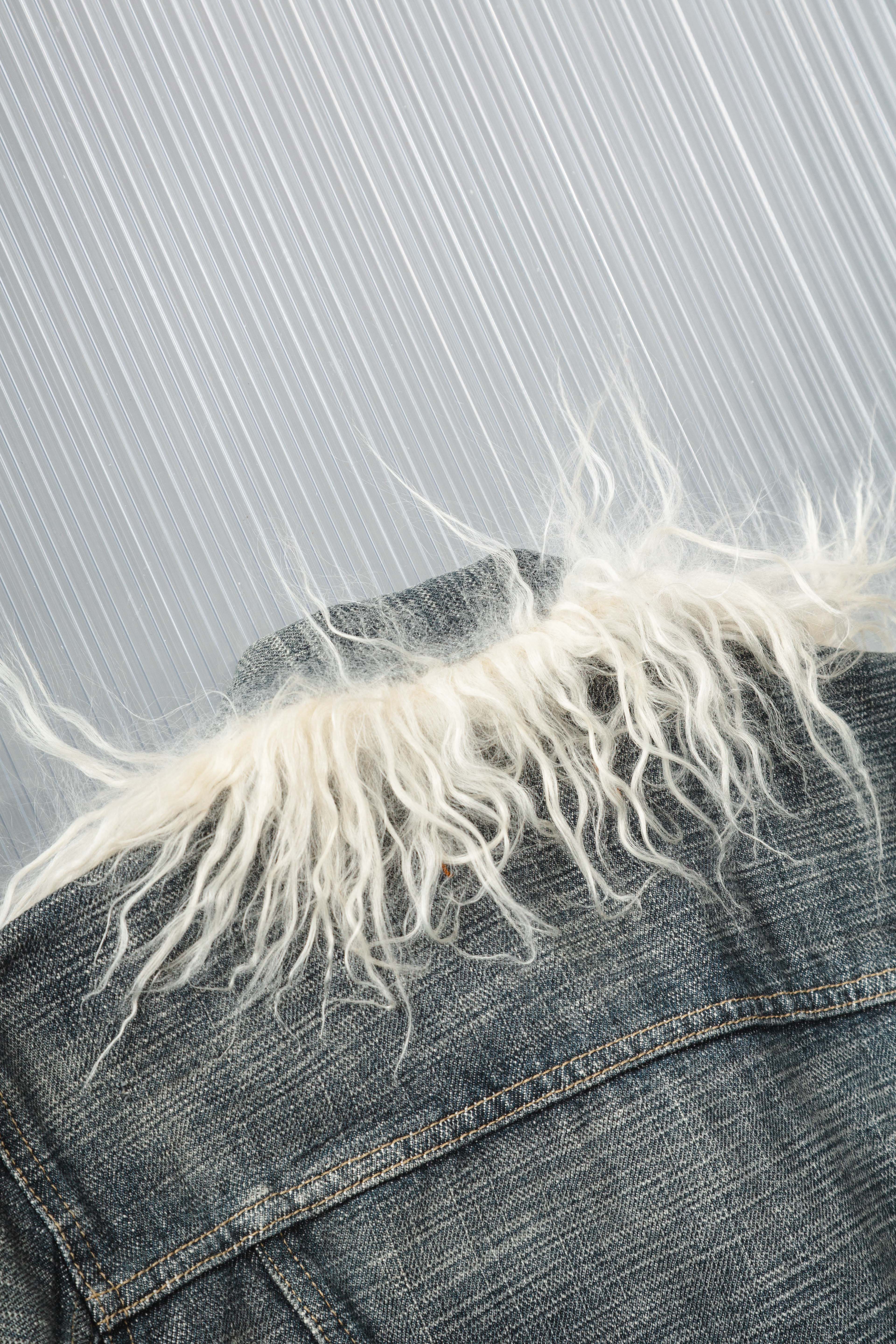 FUR JEANS JACKET
