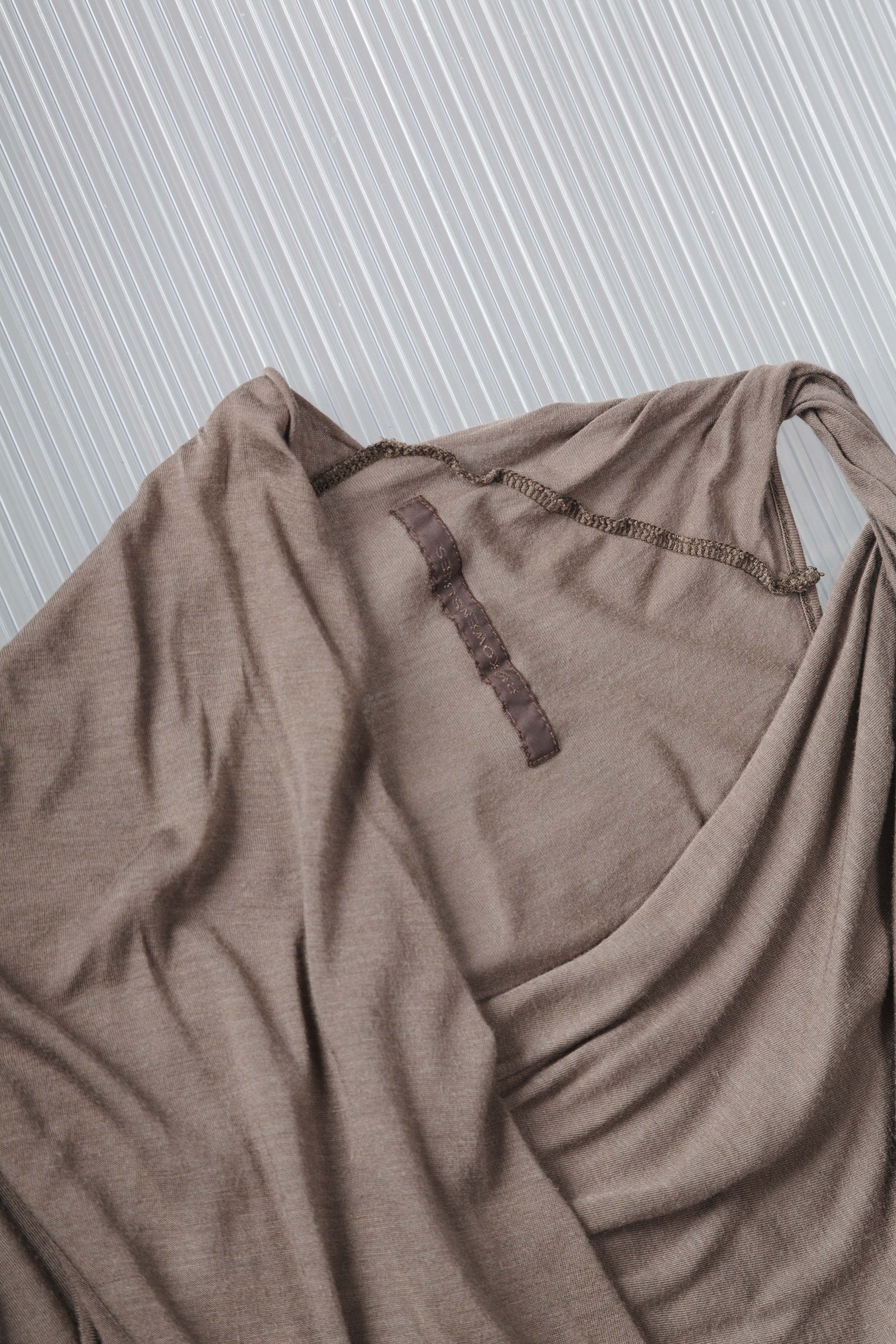 DRAPED COWL NECK TANK DRESS