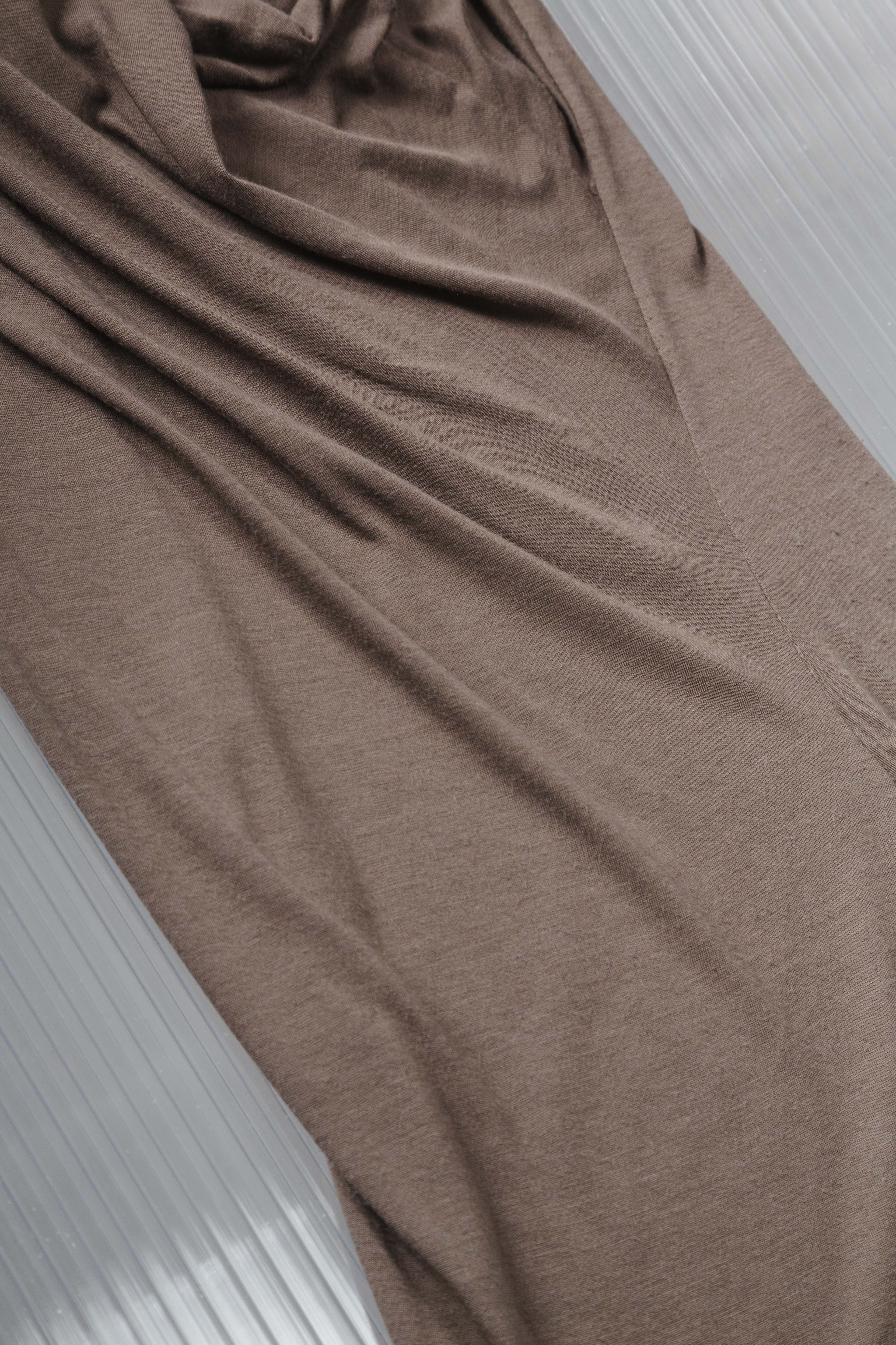 DRAPED COWL NECK TANK DRESS