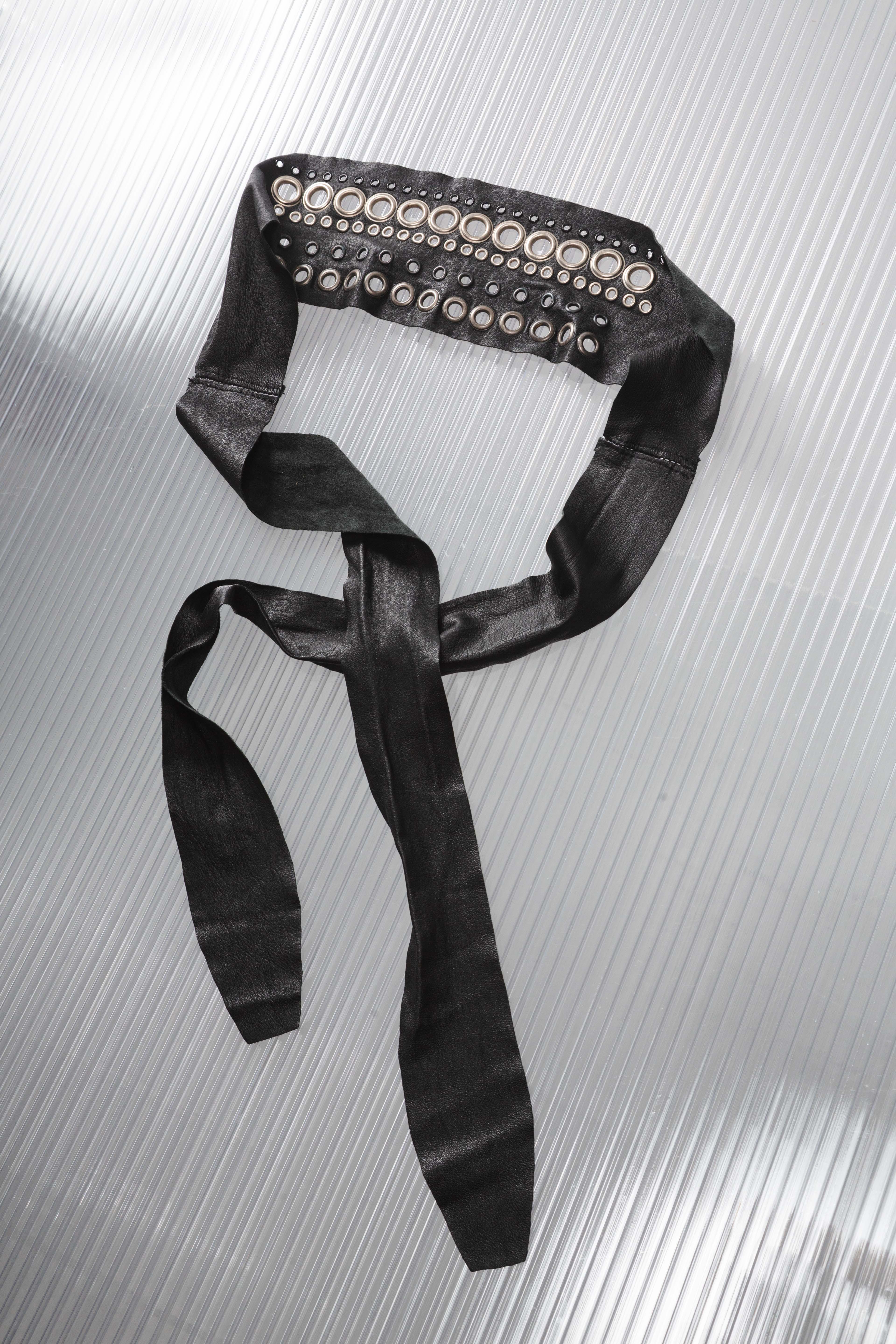 STUDDED LEATHER BELT