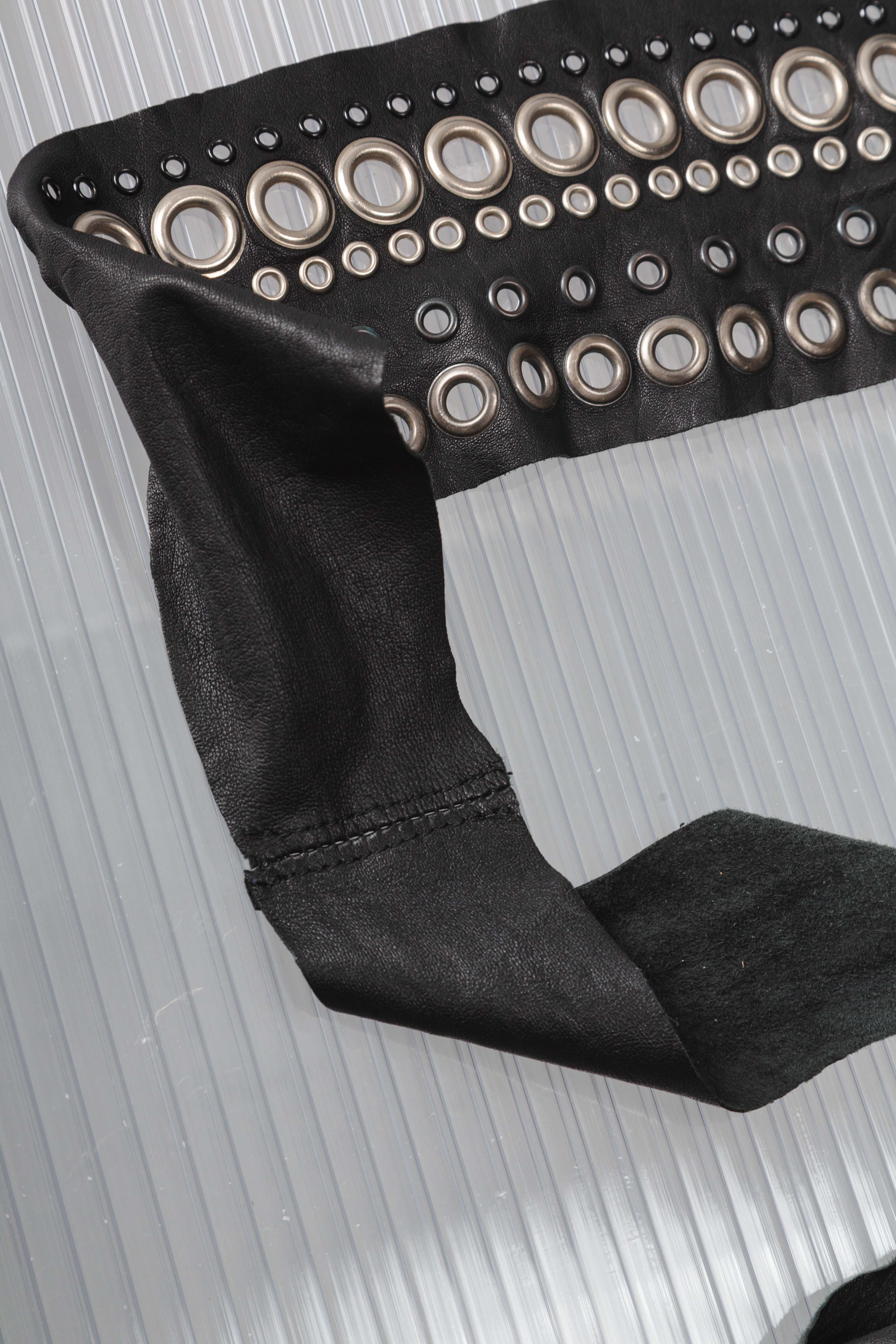 STUDDED LEATHER BELT