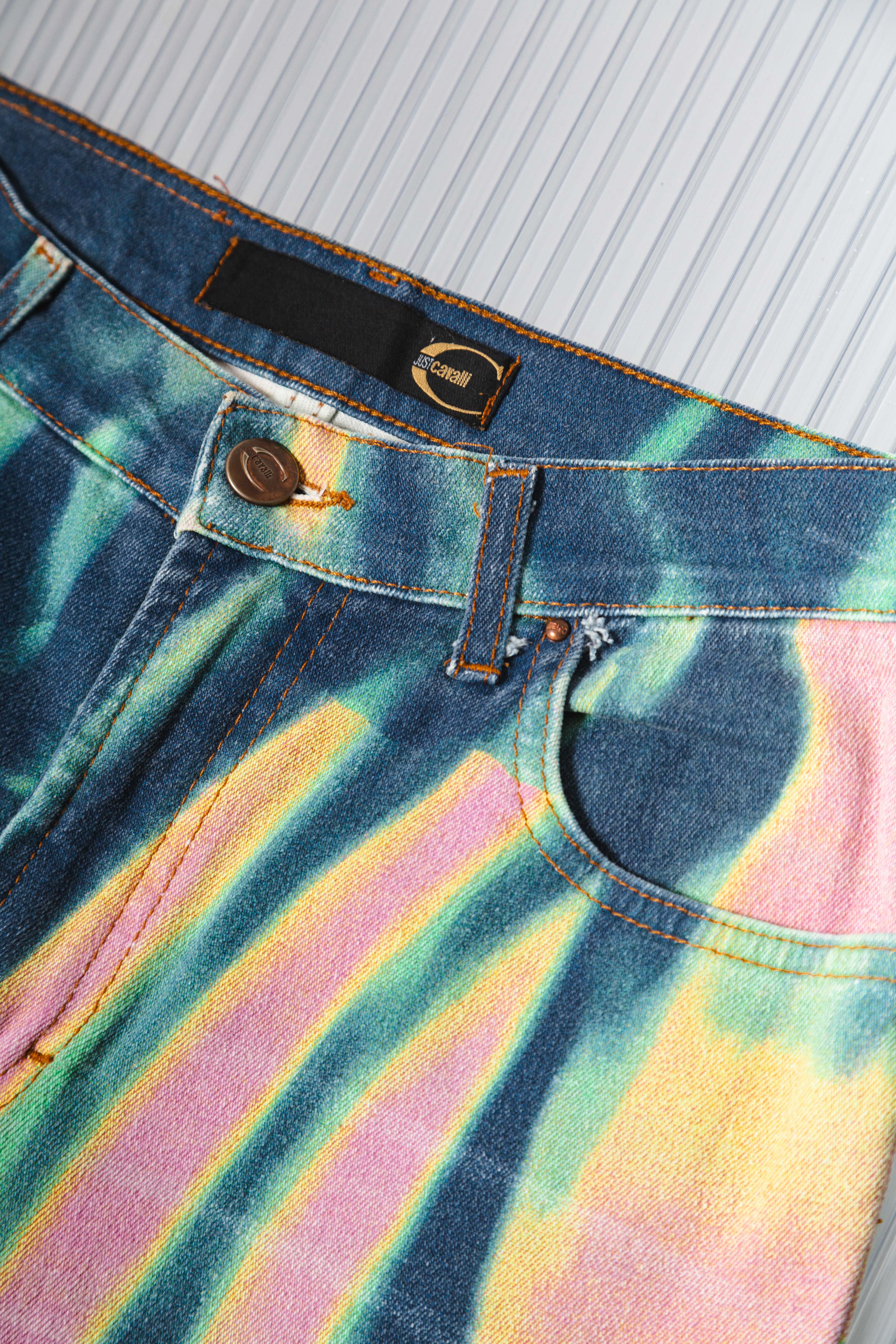 ROBERTO CAVALLI SS2002 THERMAL PSYCHO DENIM