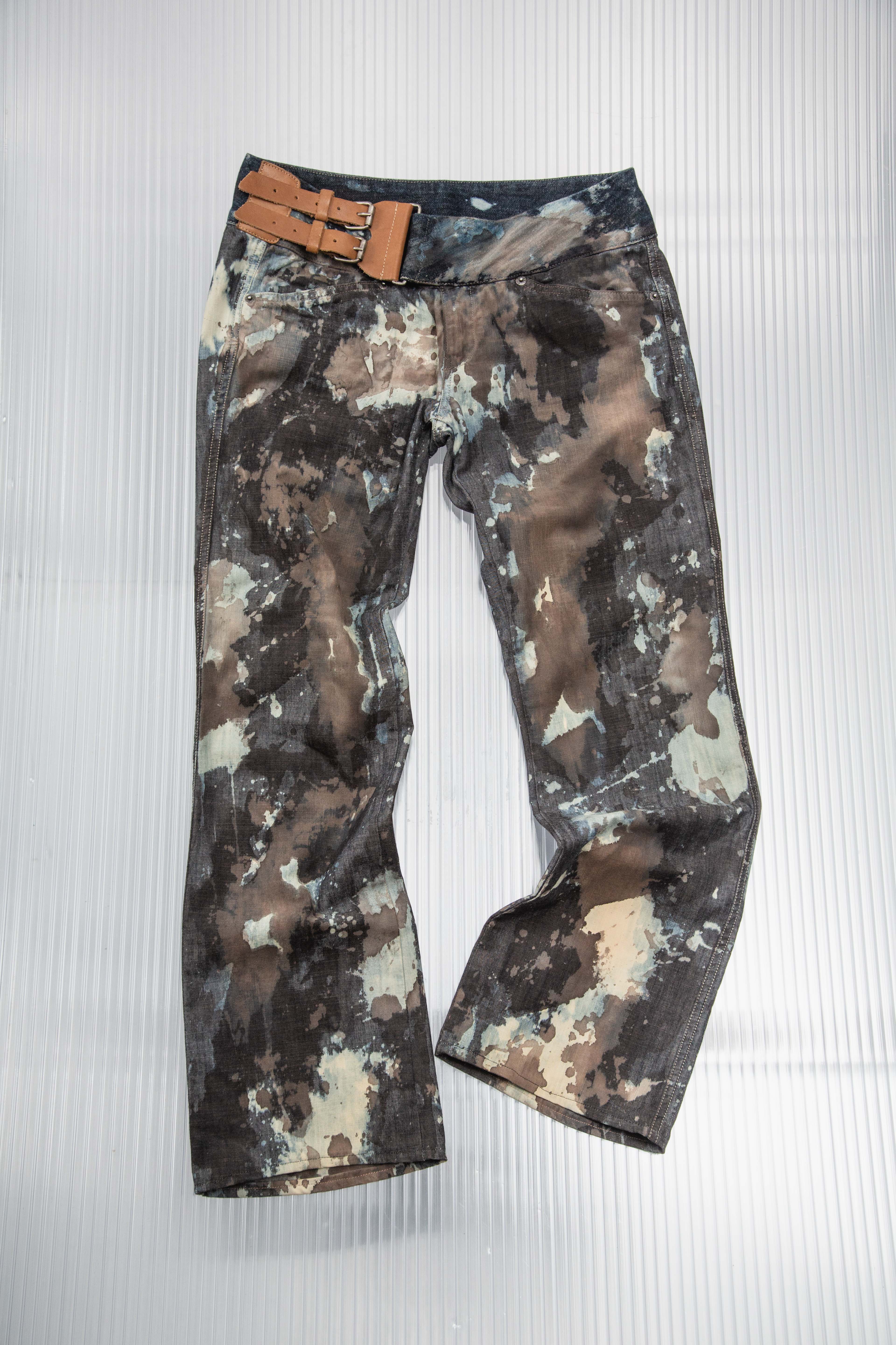 DIESEL 2000S DYED AND BLEACHED DENIM