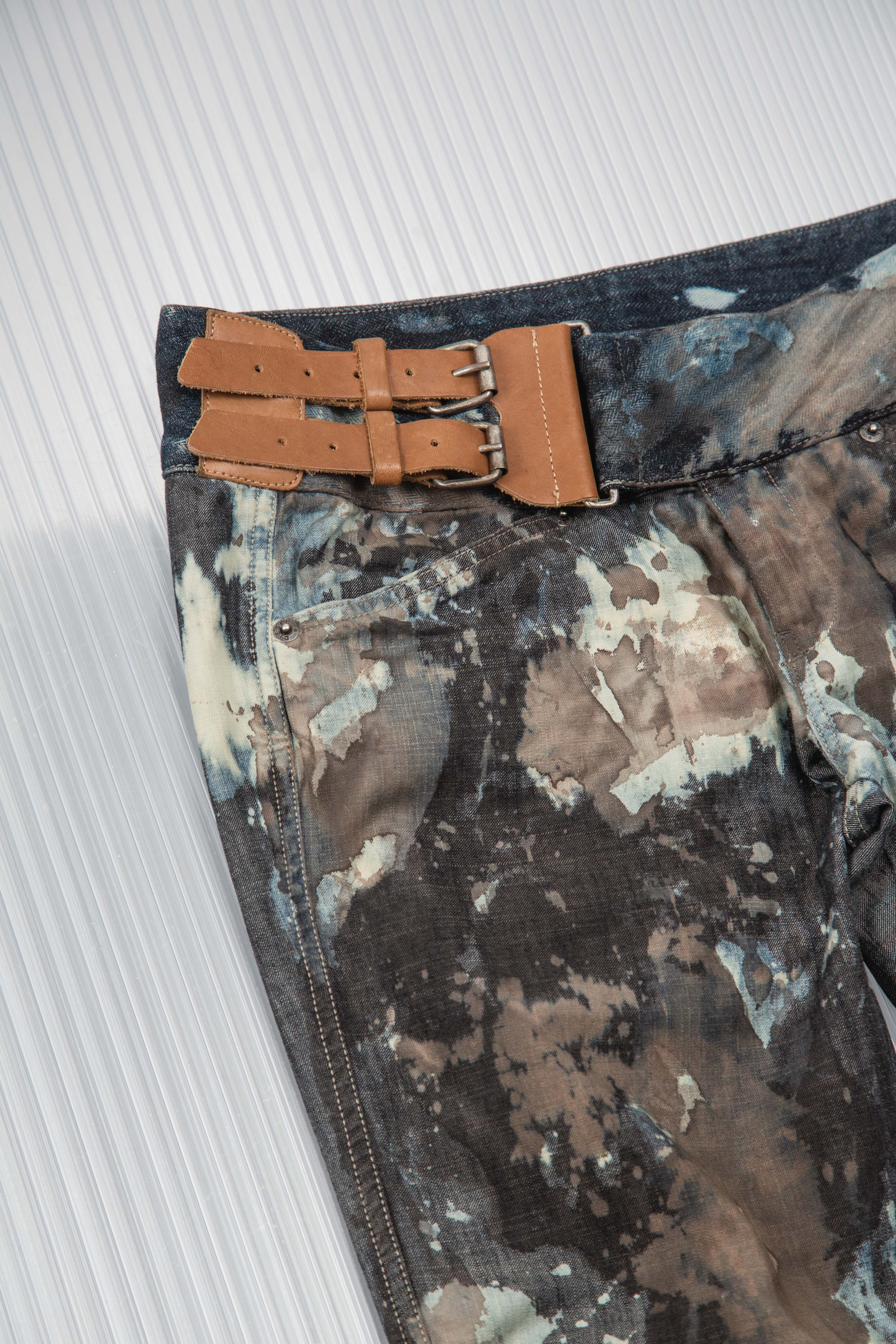 DIESEL 2000S DYED AND BLEACHED DENIM