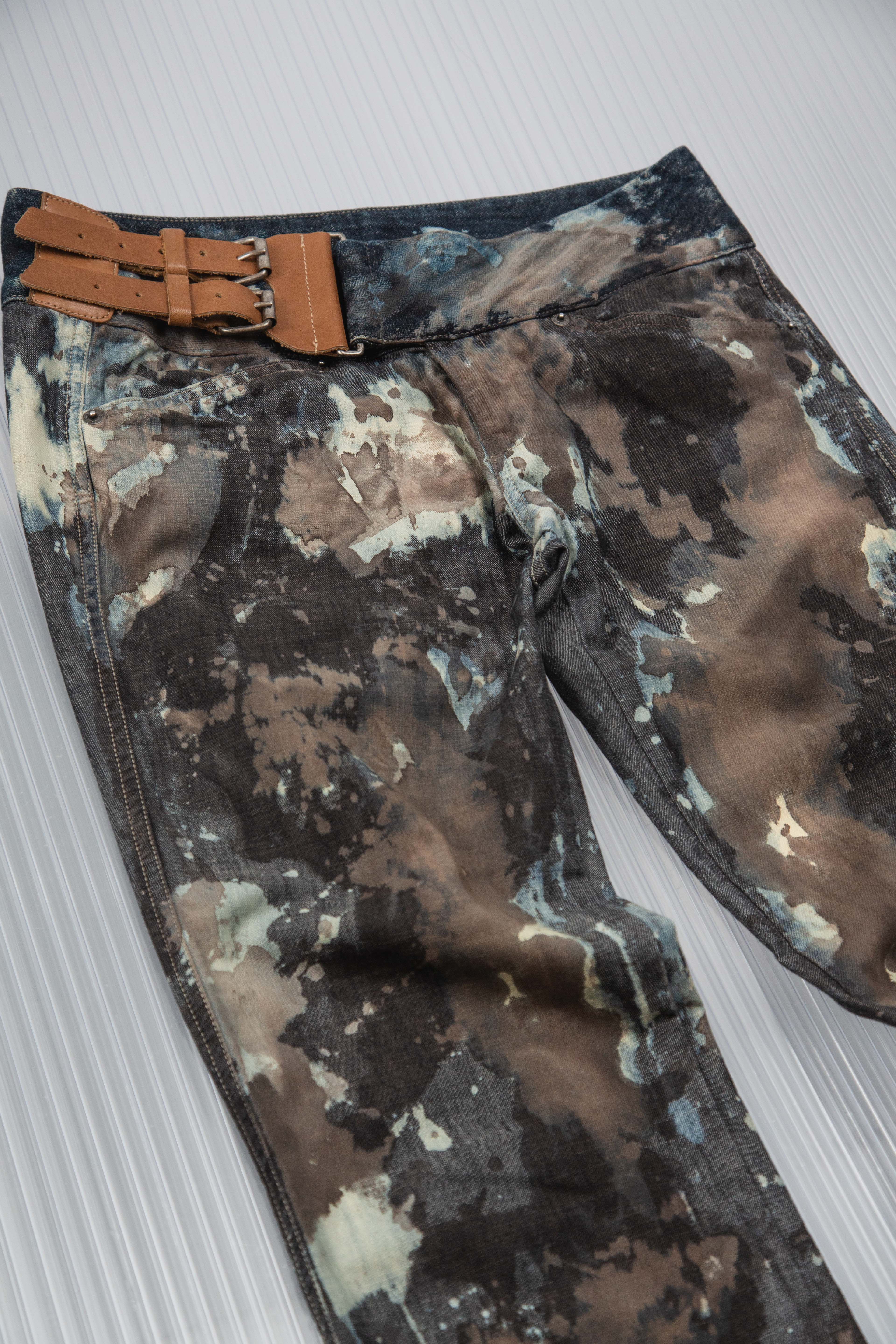 DIESEL 2000S DYED AND BLEACHED DENIM
