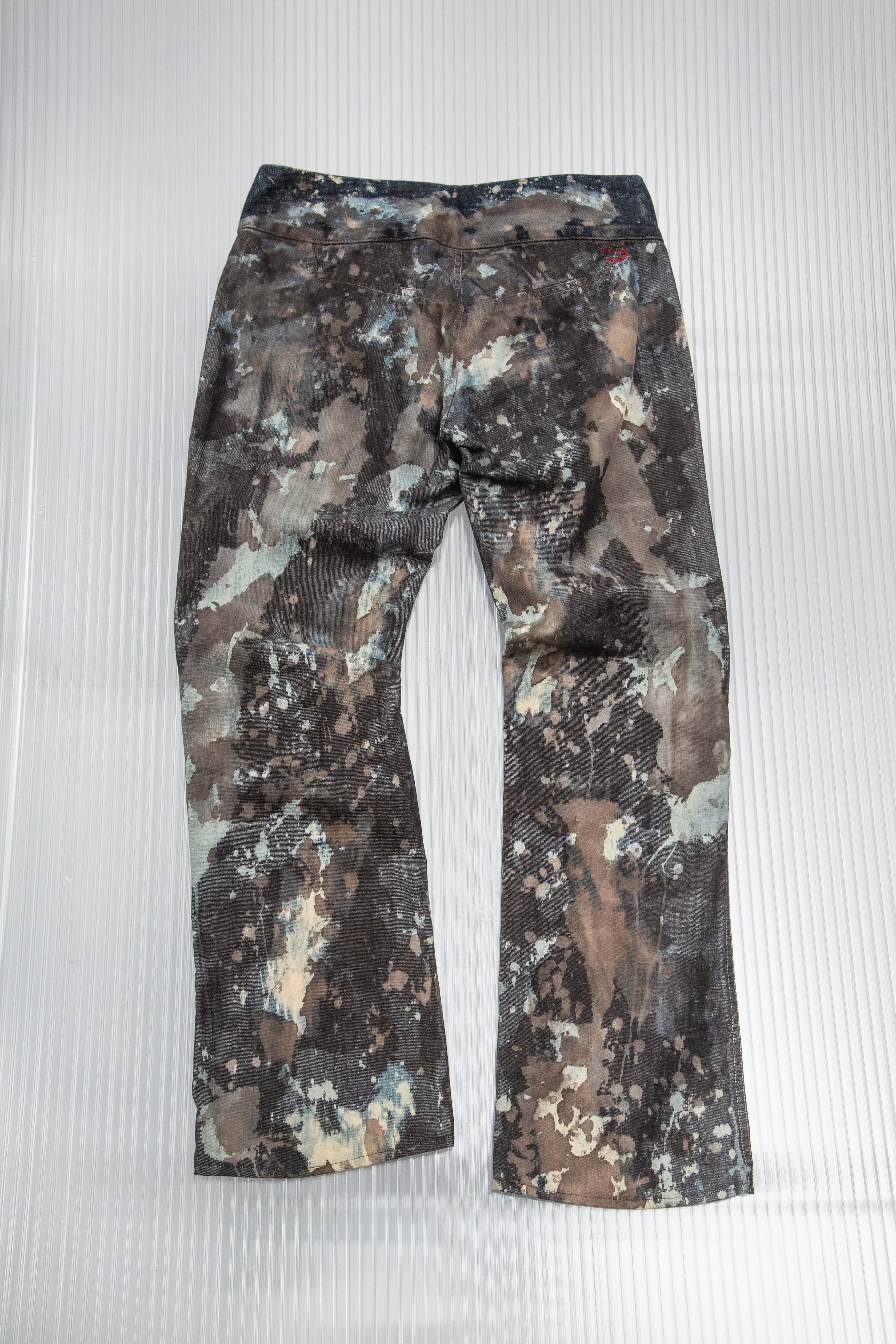 DIESEL 2000S DYED AND BLEACHED DENIM