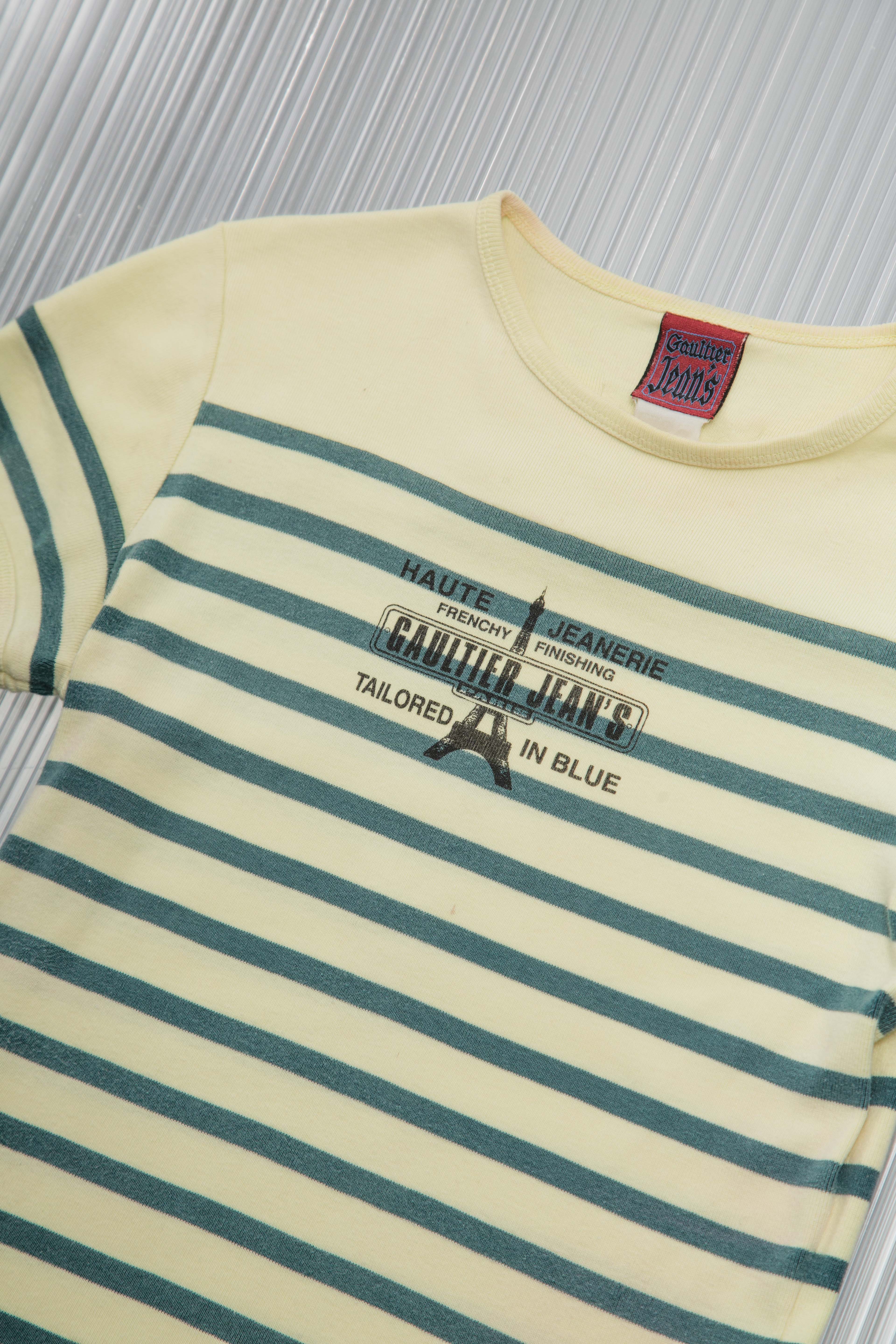 JEAN PAUL GUALTIER 90'S STRIPED MARINIÉRE TOP