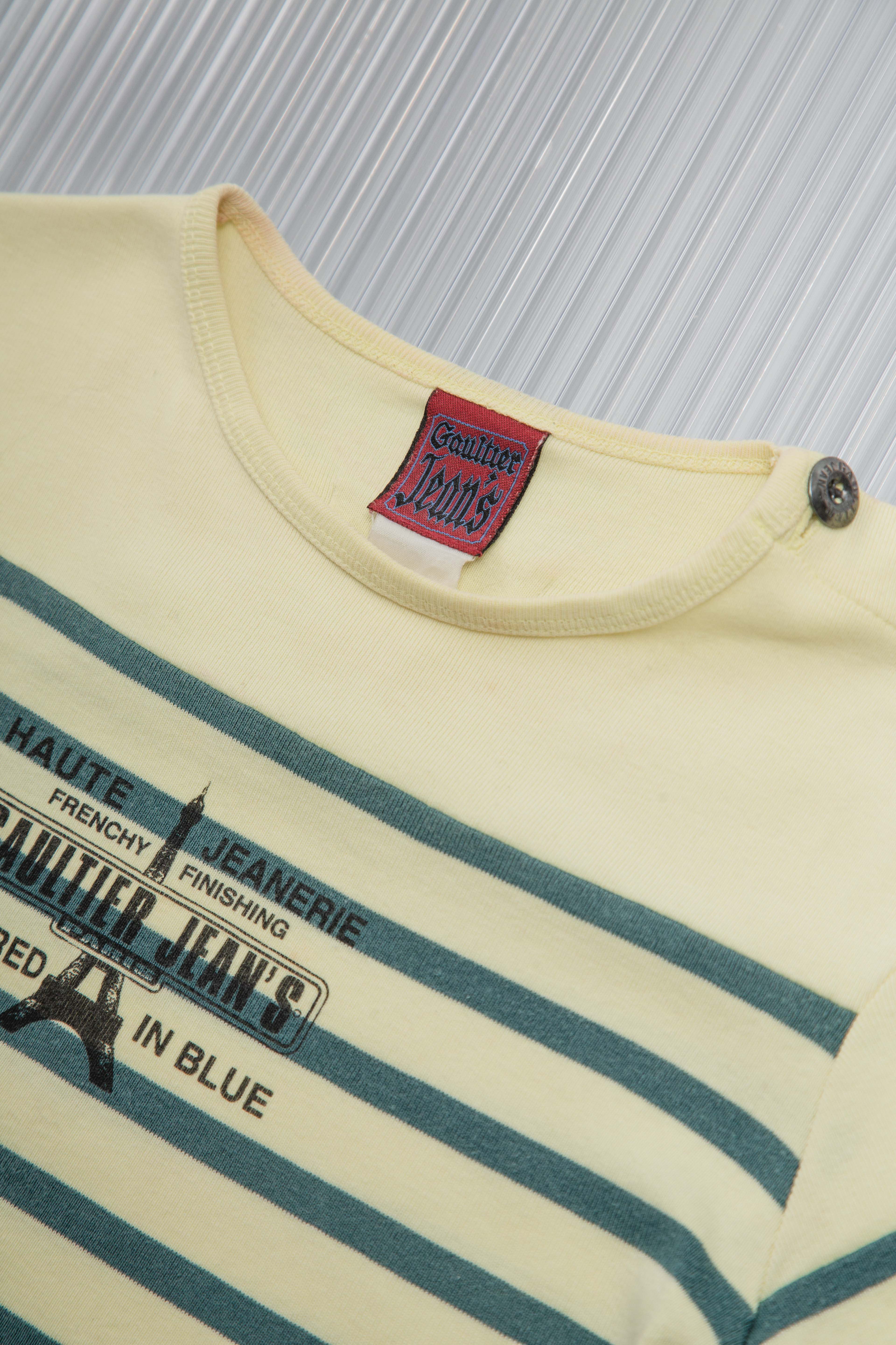 JEAN PAUL GUALTIER 90'S STRIPED MARINIÉRE TOP