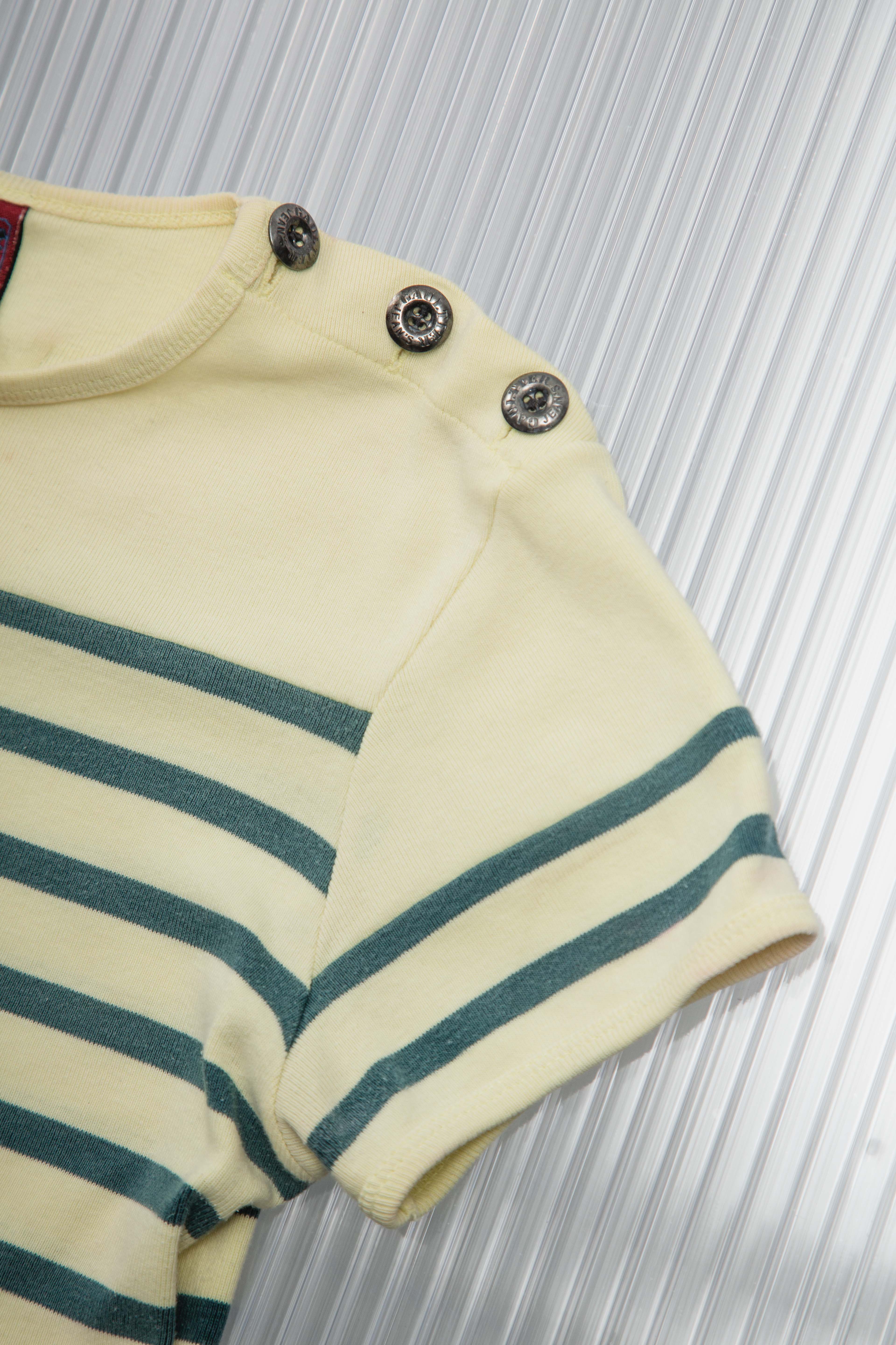 JEAN PAUL GUALTIER 90'S STRIPED MARINIÉRE TOP