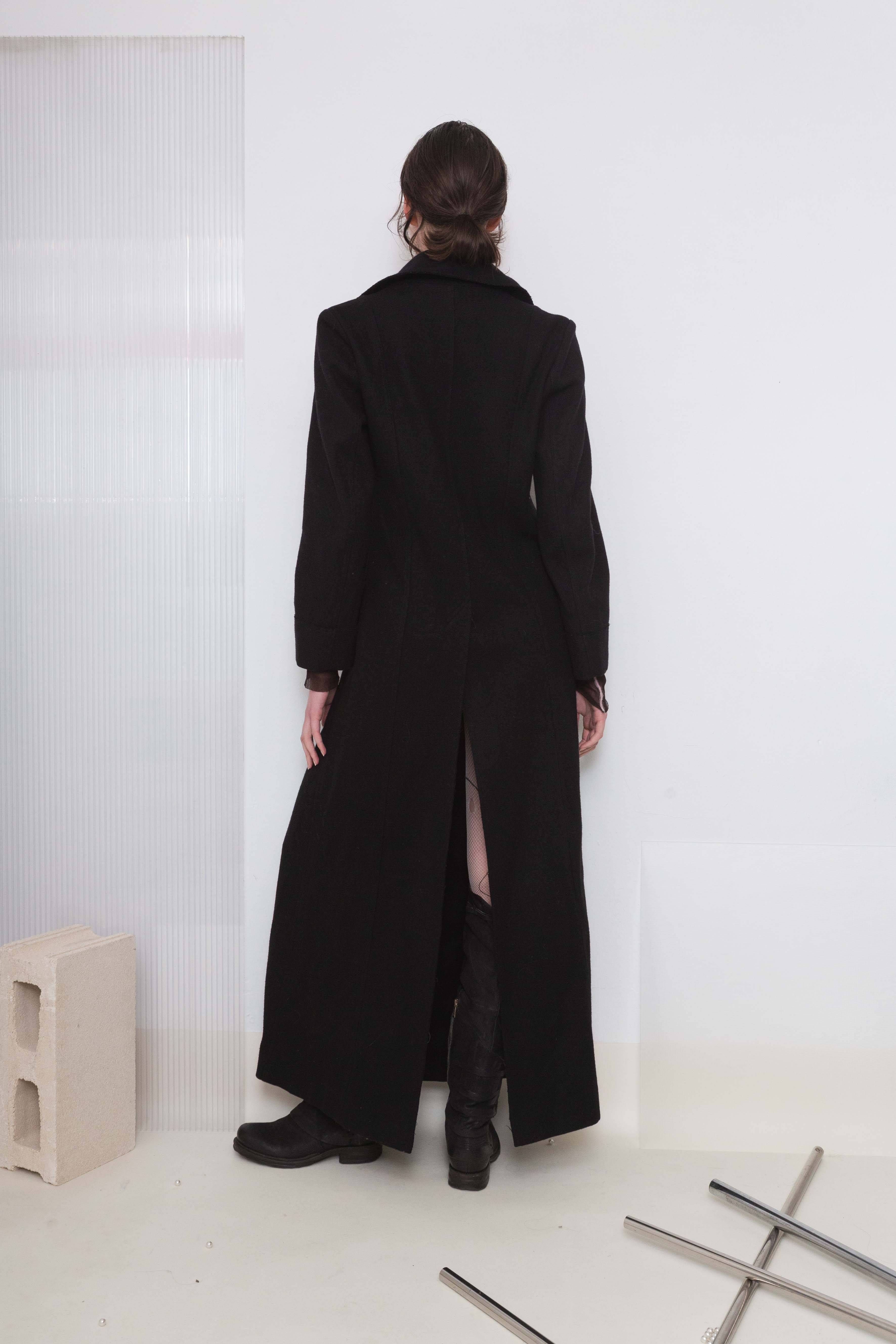 PLEIN SUD WOOL ASYMMETRIC ZIPPED JACKET