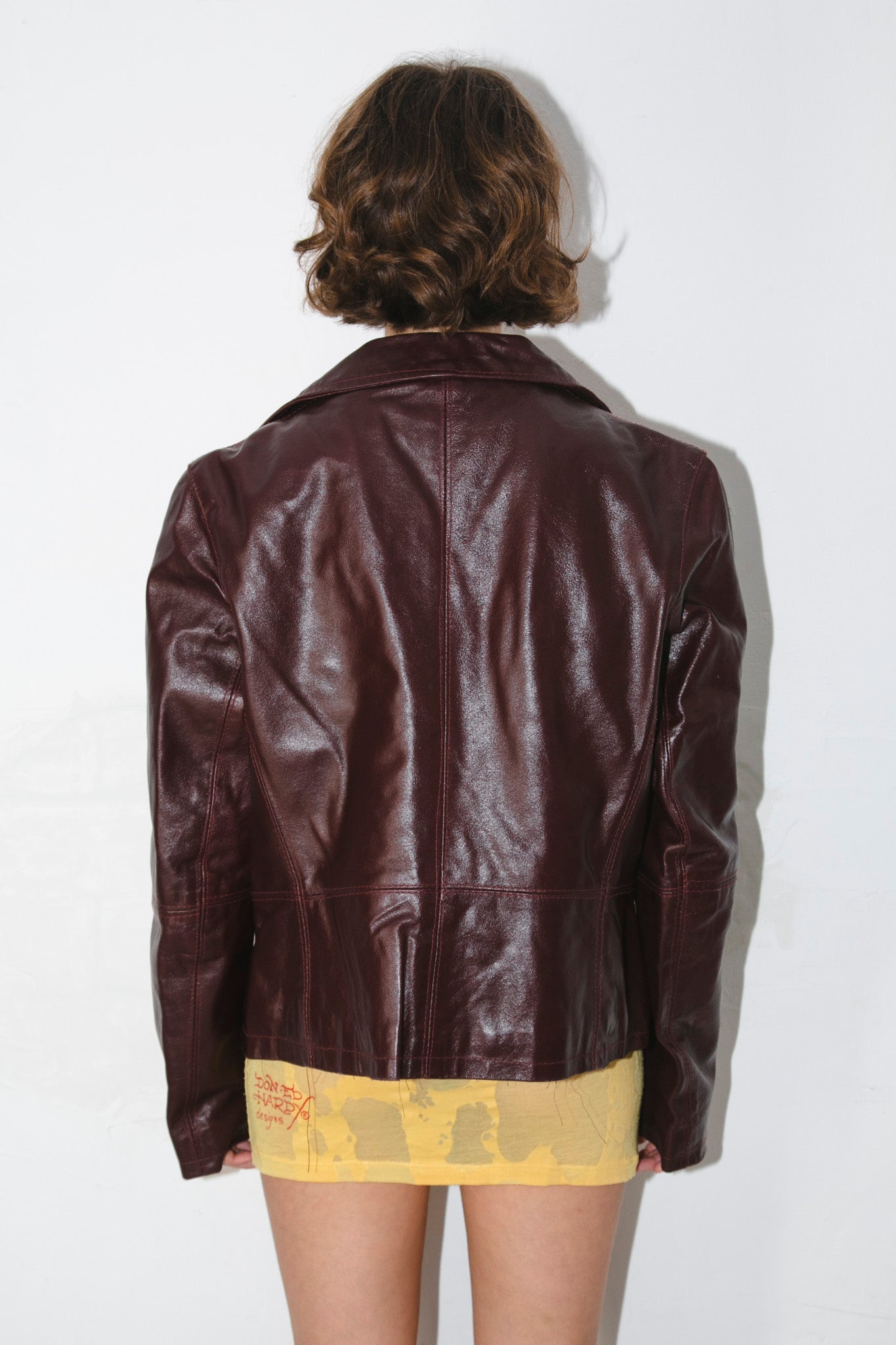Dark Plum Leather Jacket