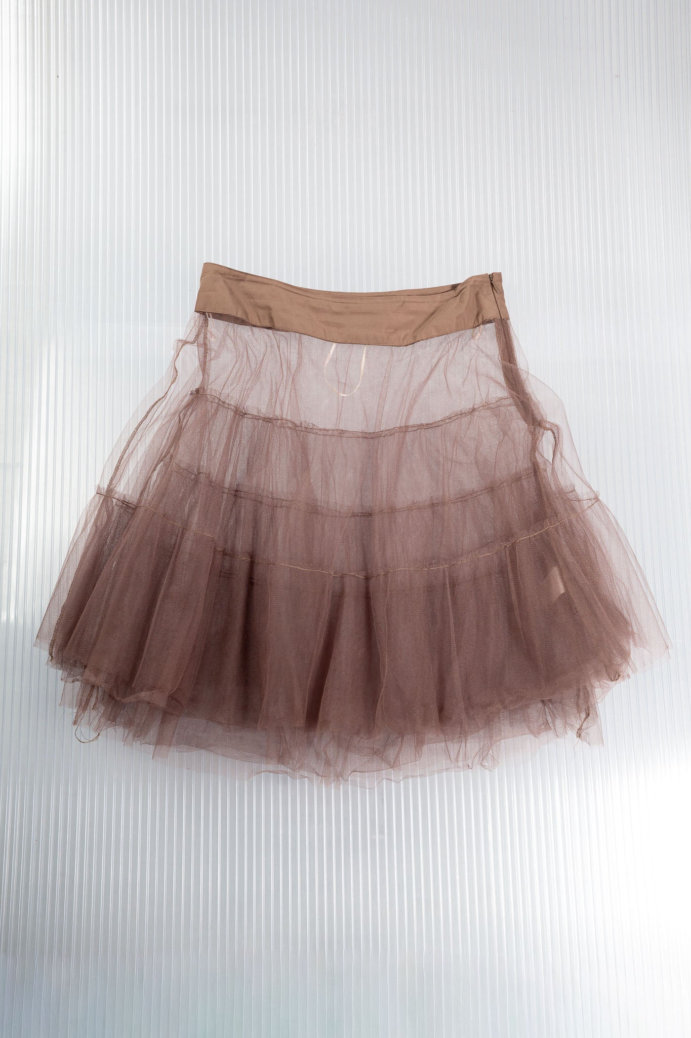BROWN MESH TUTU SKIRT