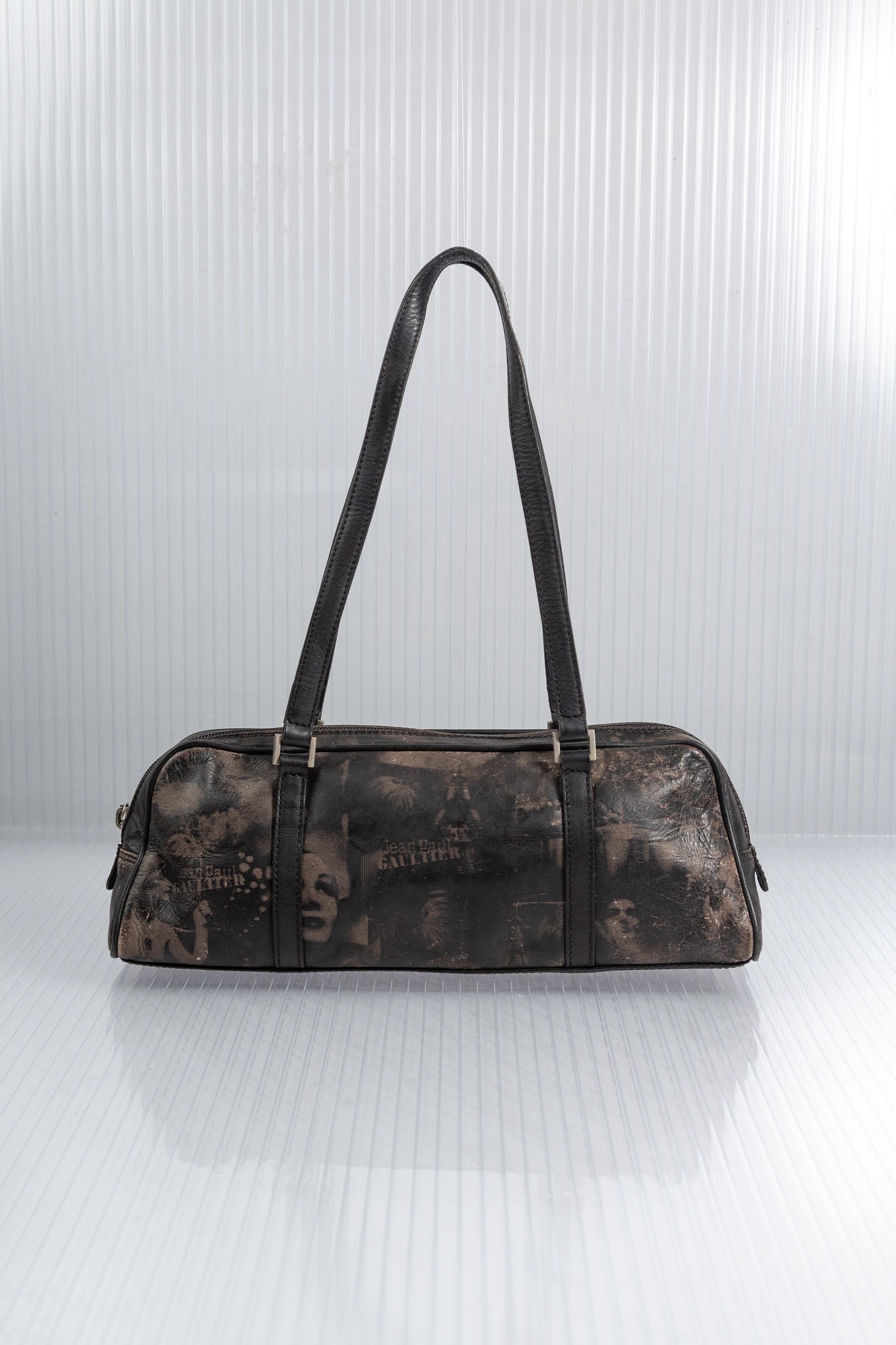 JEAN PAUL GUALTIER FW2001 FACE PRINT BAG