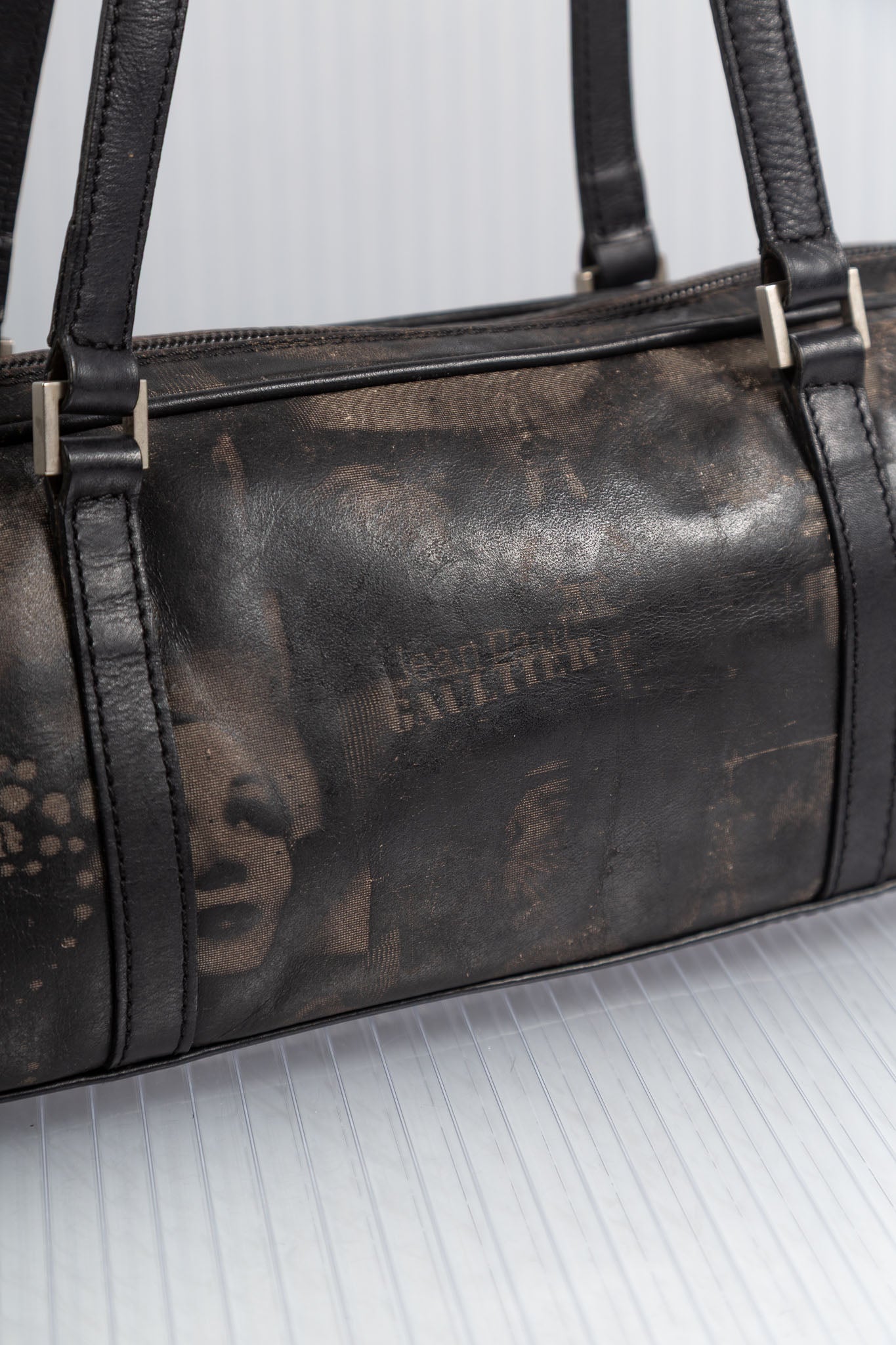 JEAN PAUL GUALTIER FW2001 FACE PRINT BAG