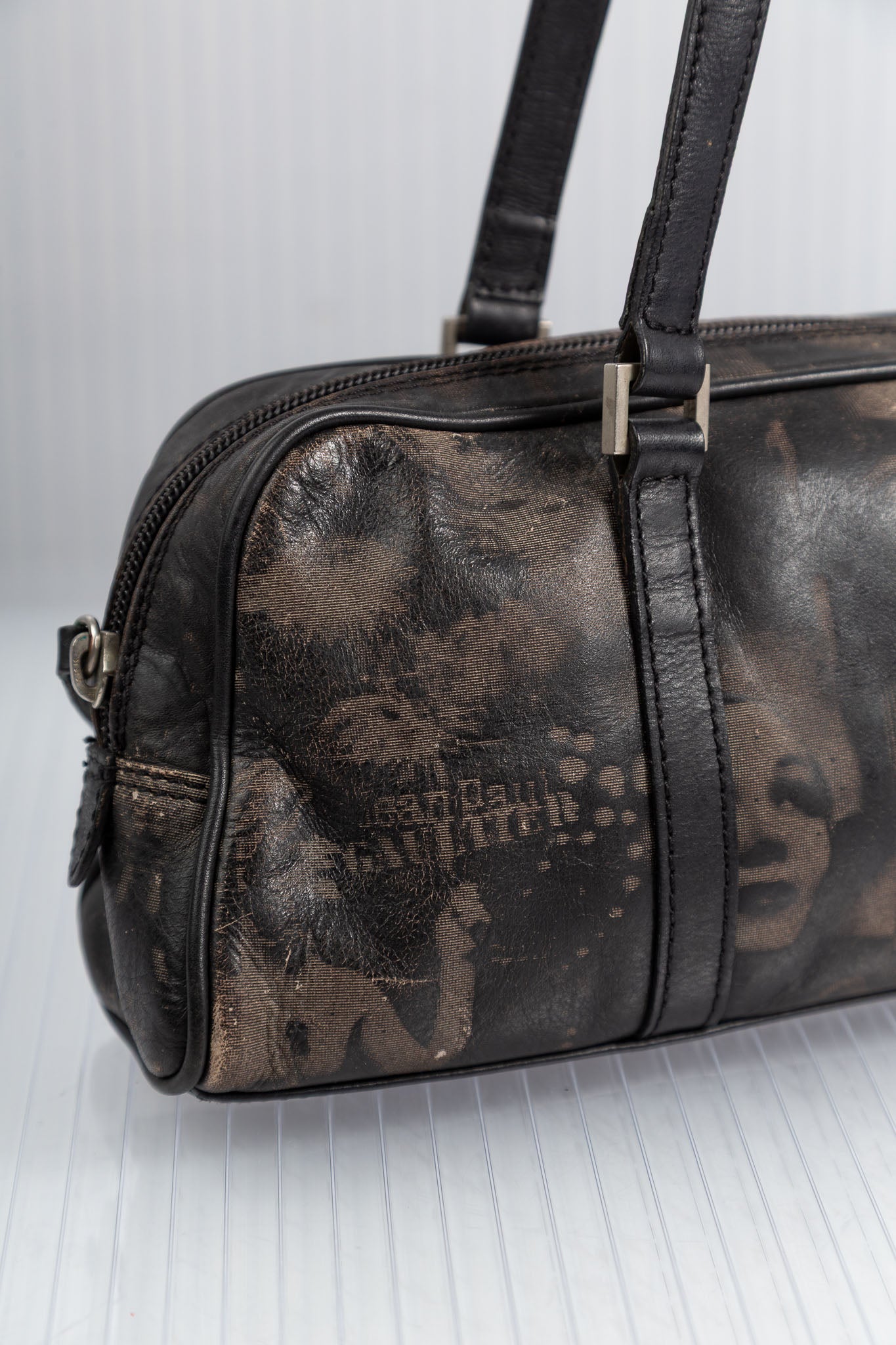JEAN PAUL GUALTIER FW2001 FACE PRINT BAG