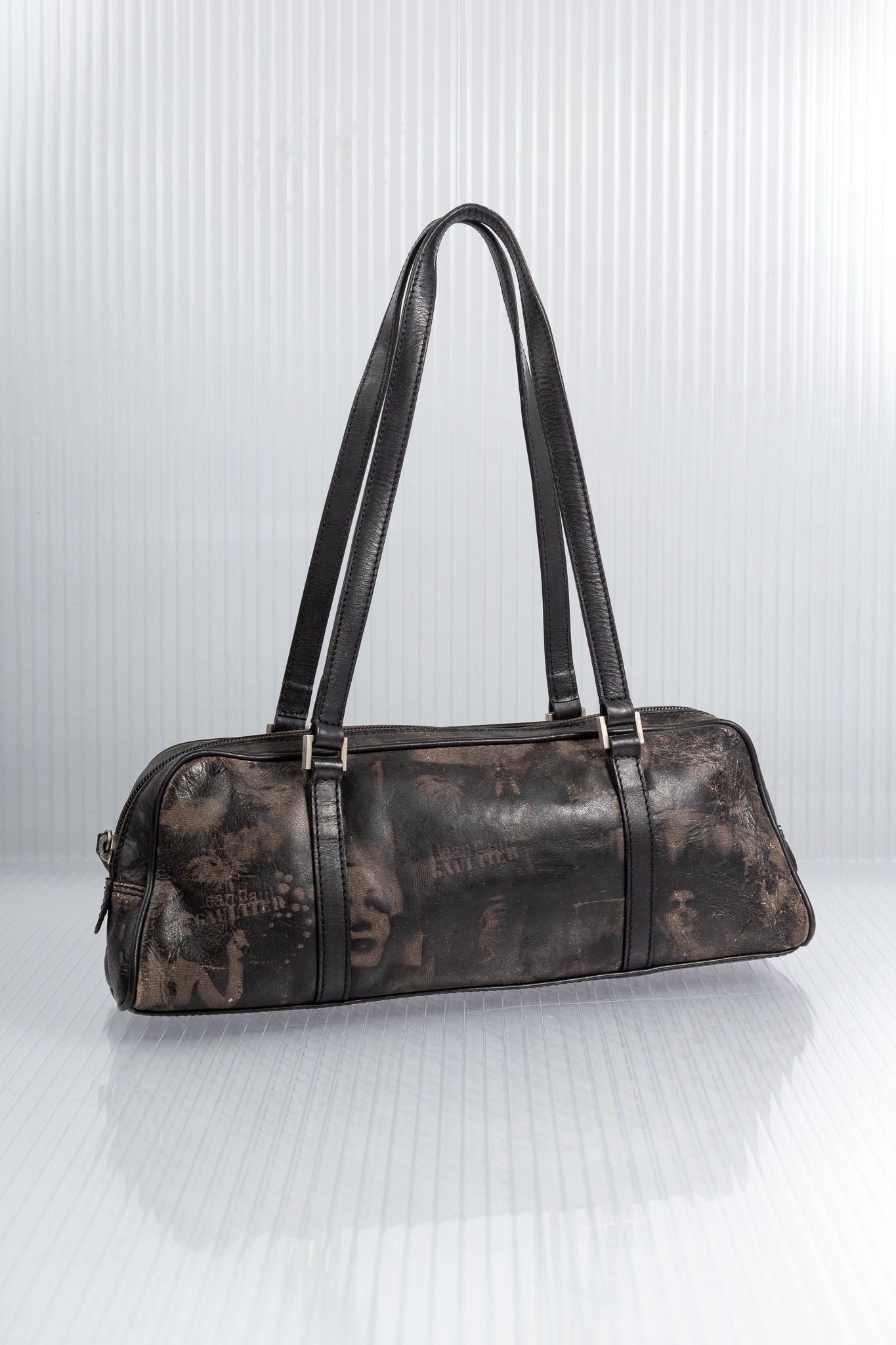 JEAN PAUL GUALTIER FW2001 FACE PRINT BAG